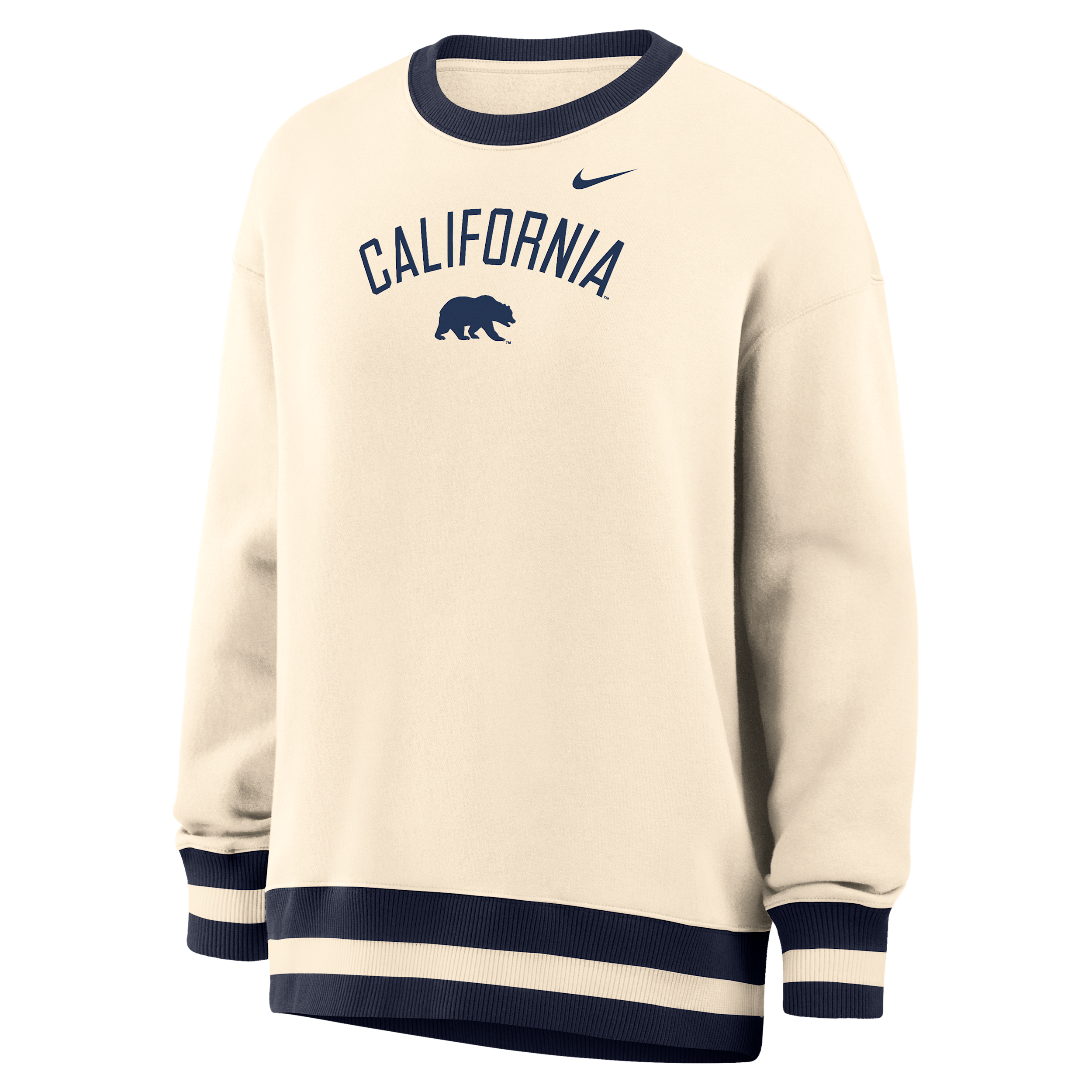 Nike Women's Phoenix (Cal Berkeley) Oversized Crew-Neck Sweatshirt in Brown | IV9306-120