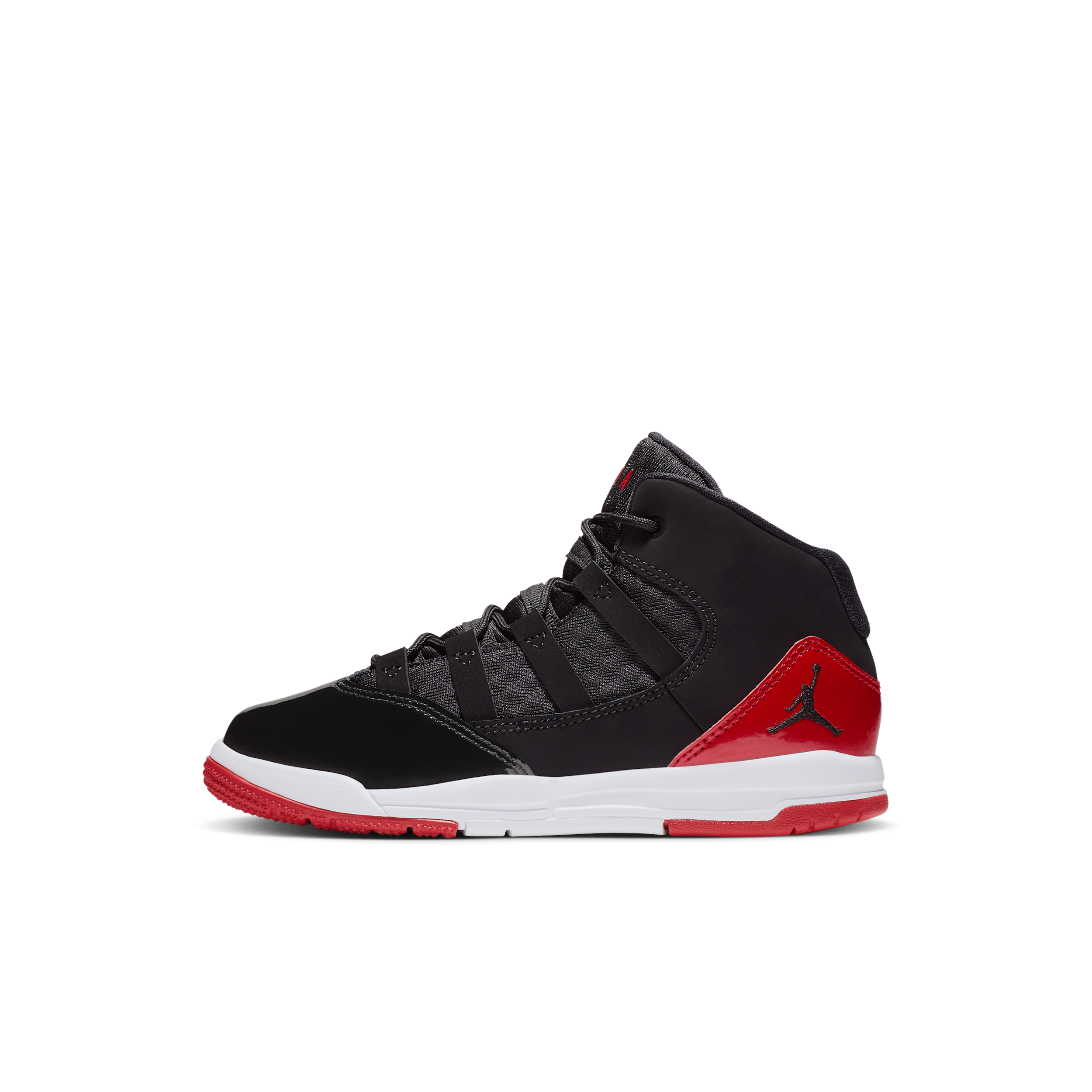 Jordan Boys Max Aura - Preschool Basketball Shoes - Black / Gym Red / Black Size 13.0