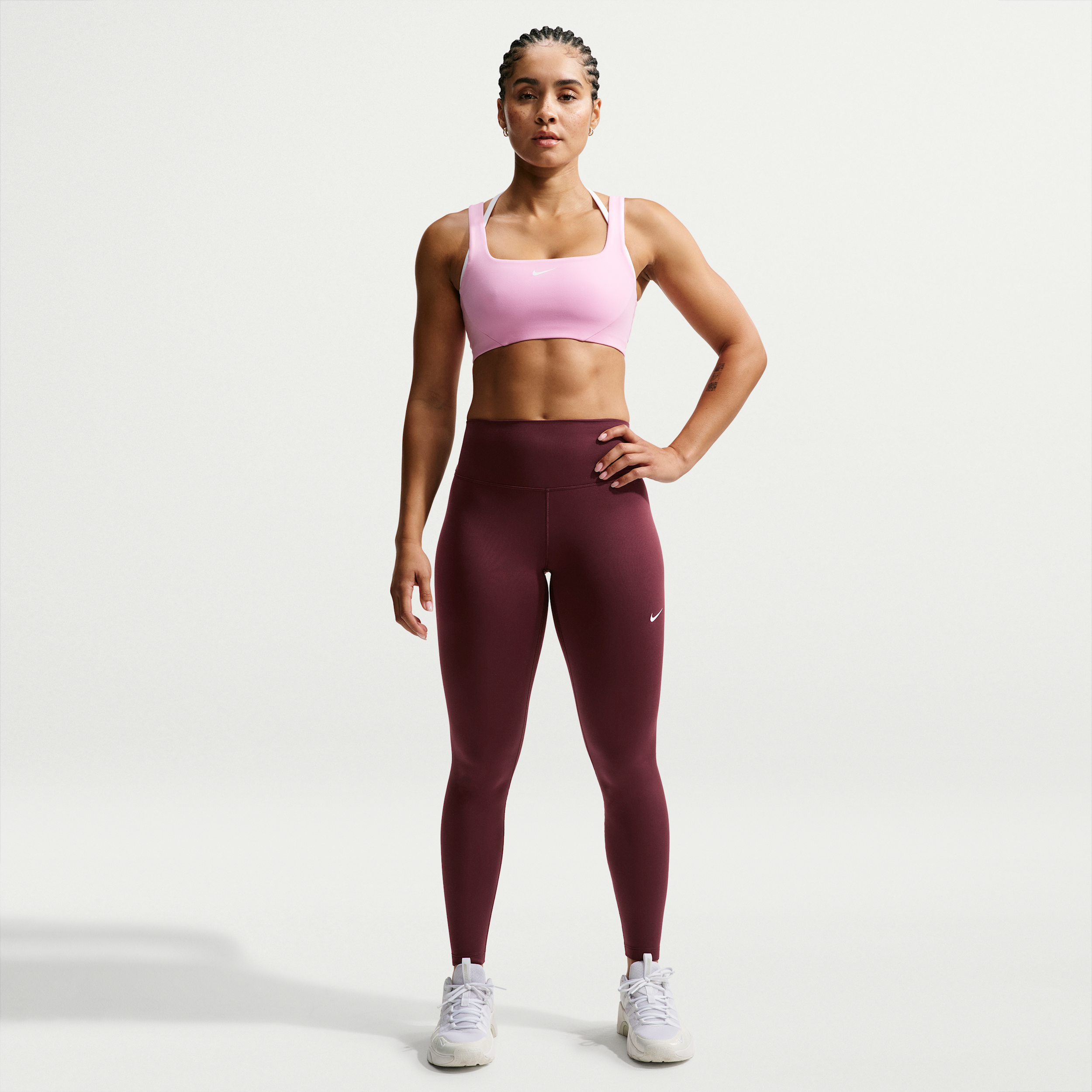 Nike Women's One Therma-FIT High-Waisted Full-Length Leggings in Purple | HV2298-658