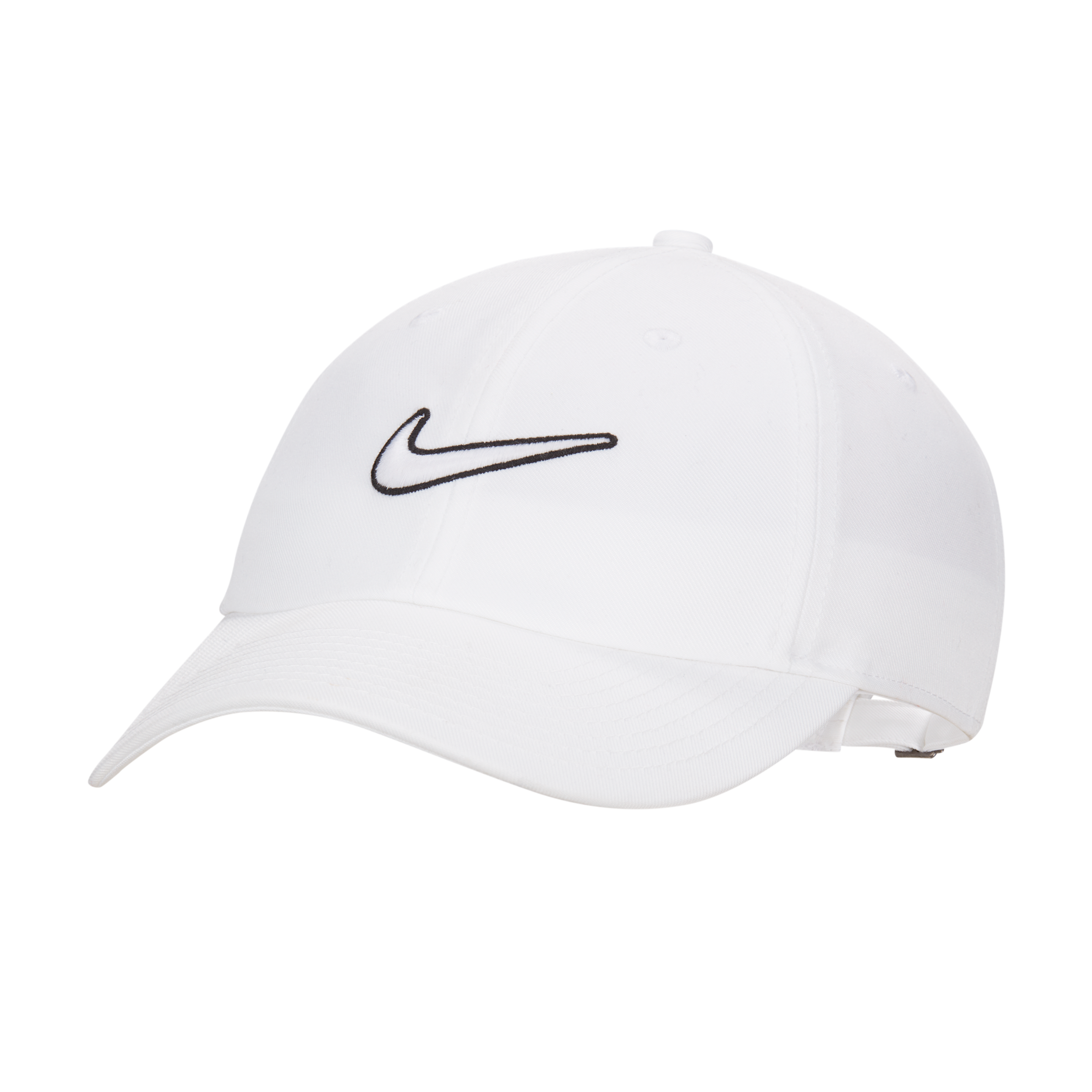 Nike Unisex Club Unstructured Swoosh Cap in White | FB5369-100