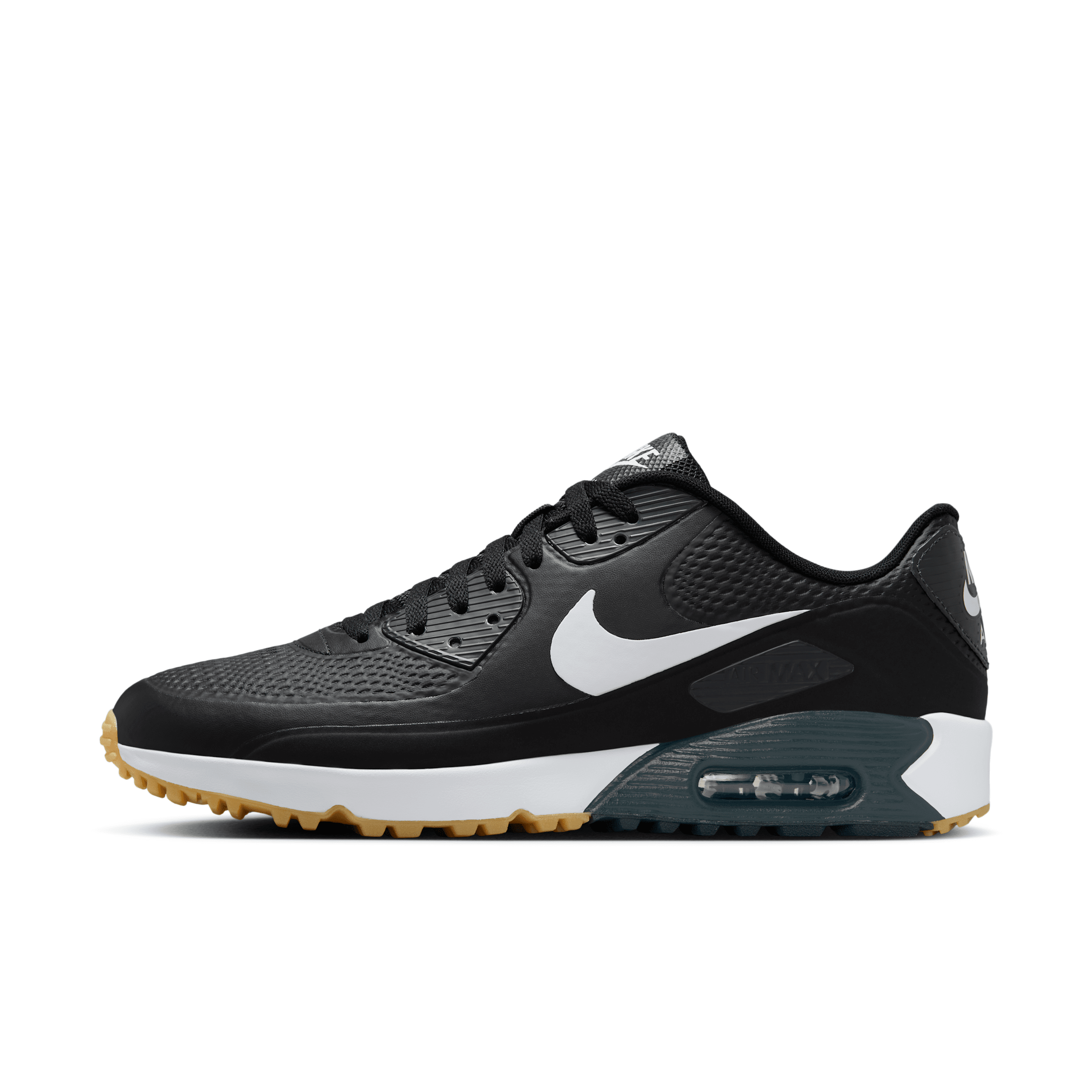 Nike Air Max 90 G Golf Shoes, Men's, M9/W10.5, Black/White