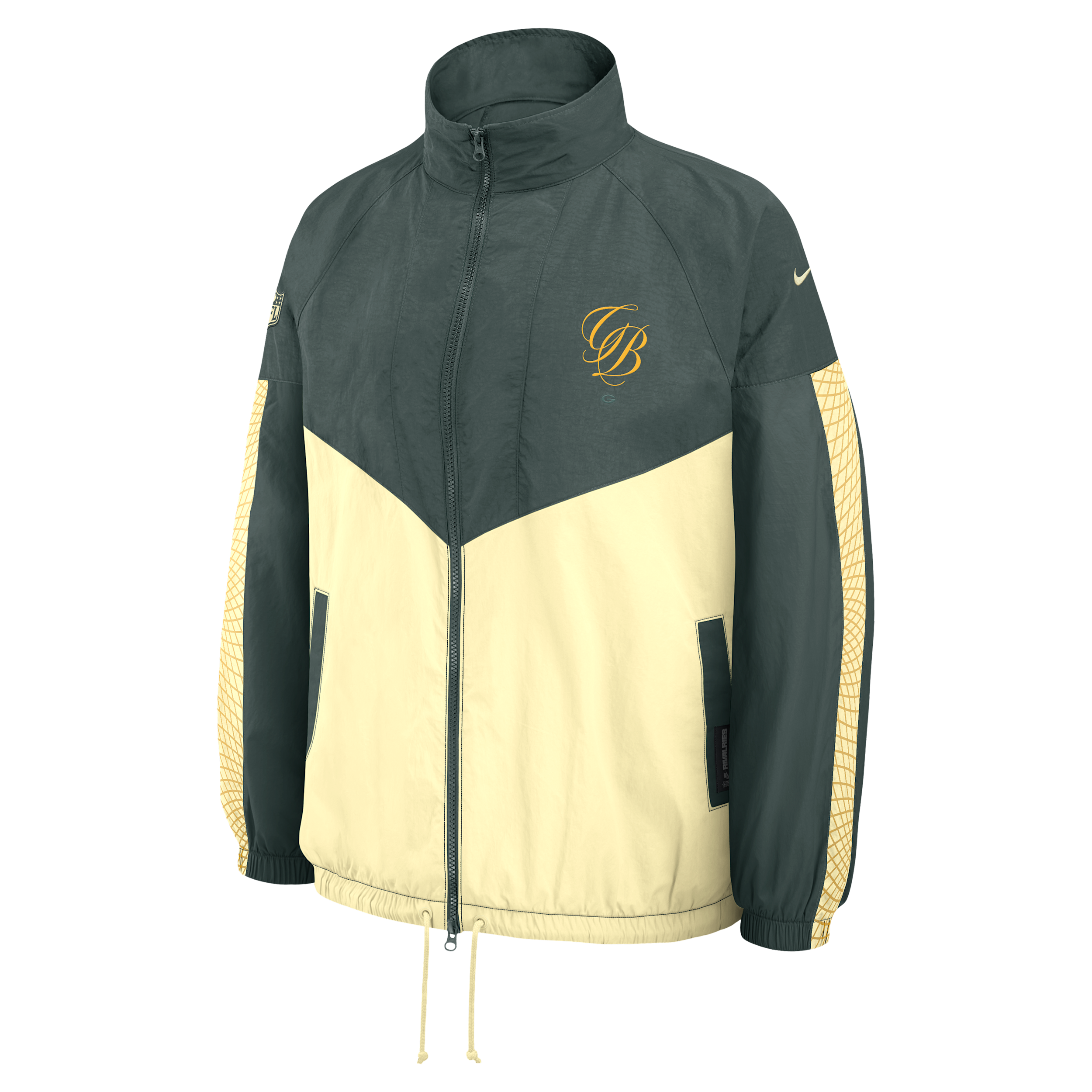 Green Bay Packers Rivalries Collection Nike Women's NFL Oversized Full-Zip Jacket in Green | 06AE0L1N7T-J7R