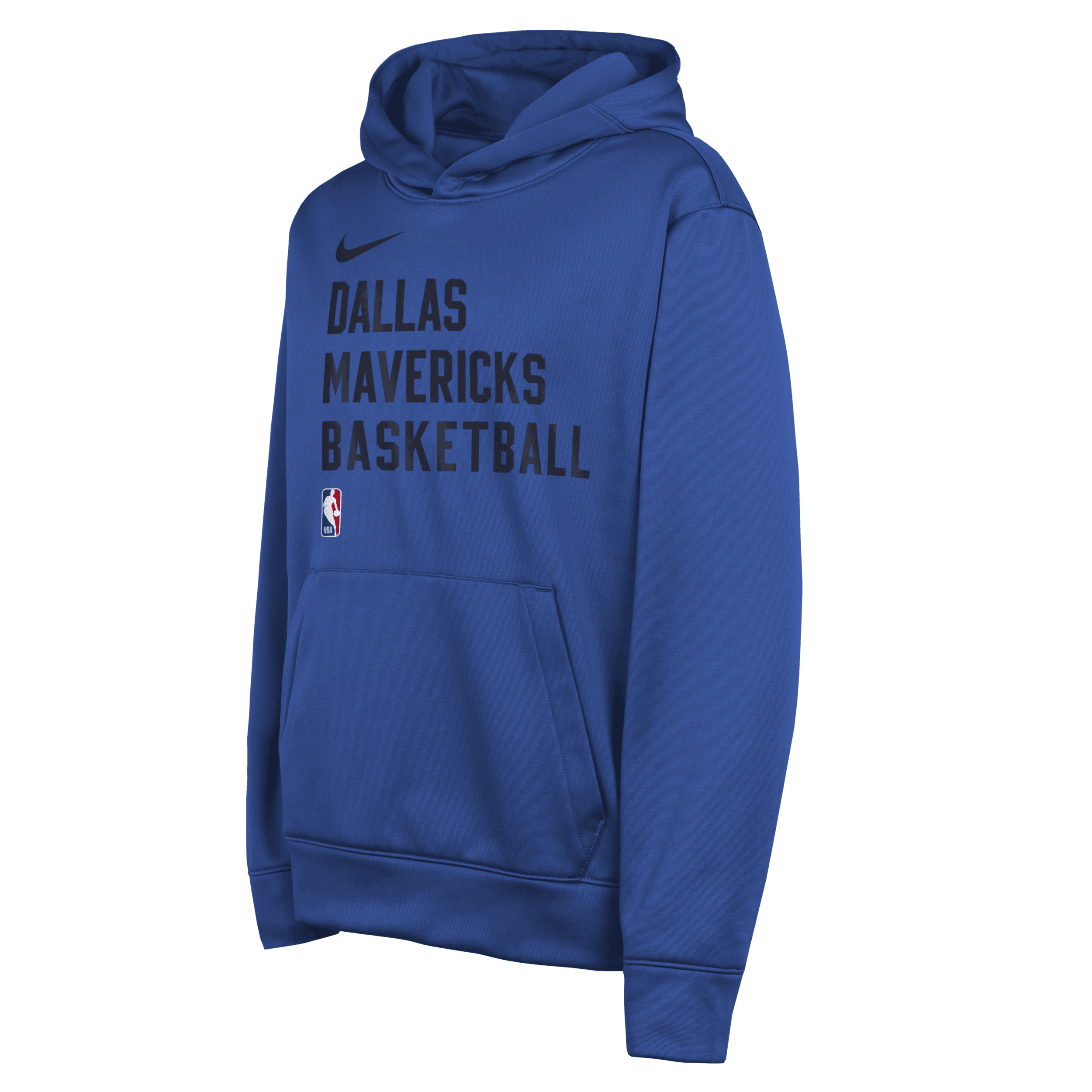 Shop Nike Dallas Mavericks Big Kids'  Dri-fit Nba Pullover Hoodie In Blue