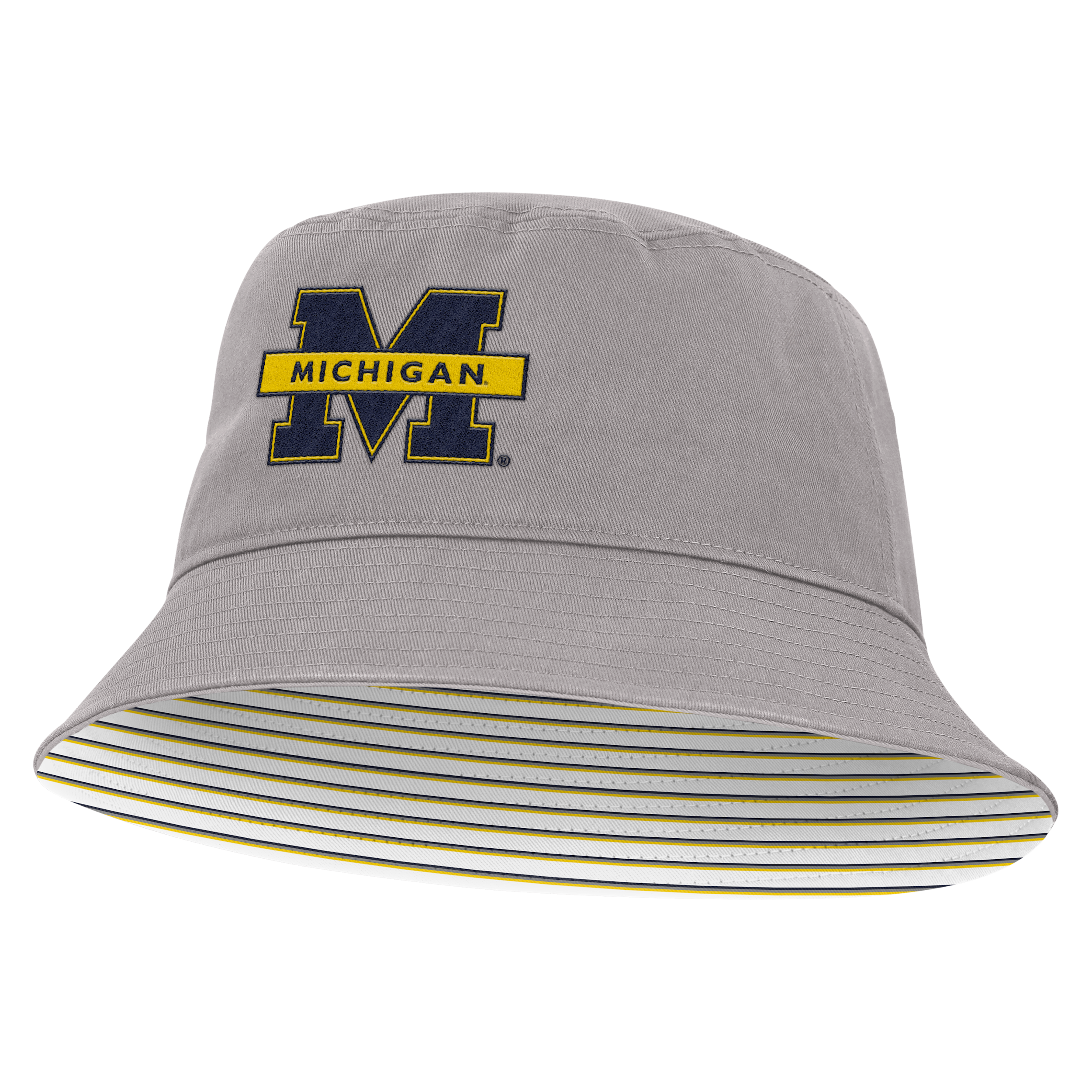 Jordan Men's and Women's Gray Michigan Wolverines Primetime Apex Bucket Hat - Gray