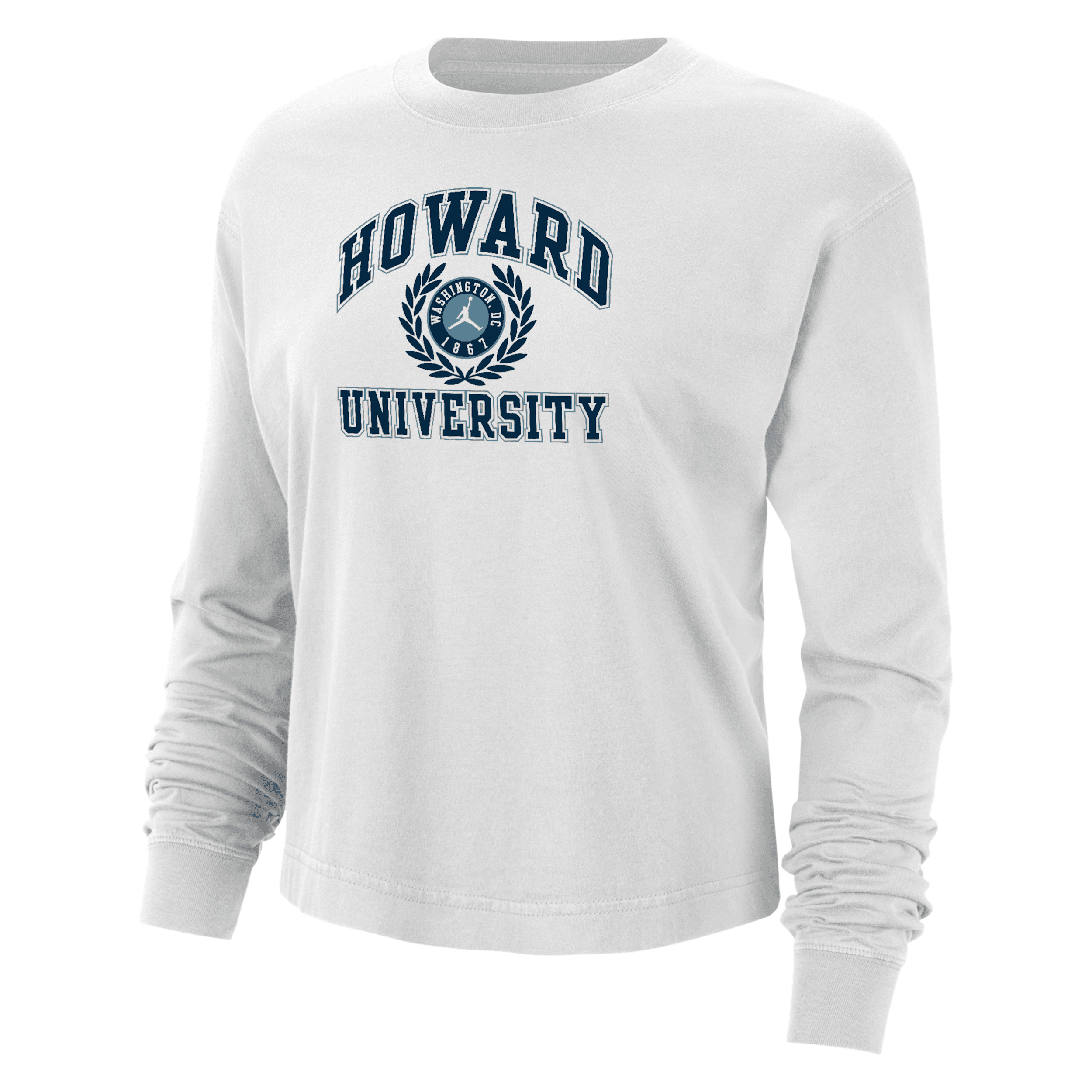 JORDAN WOMEN'S HOWARD  COLLEGE BOXY LONG-SLEEVE T-SHIRT 1015704589