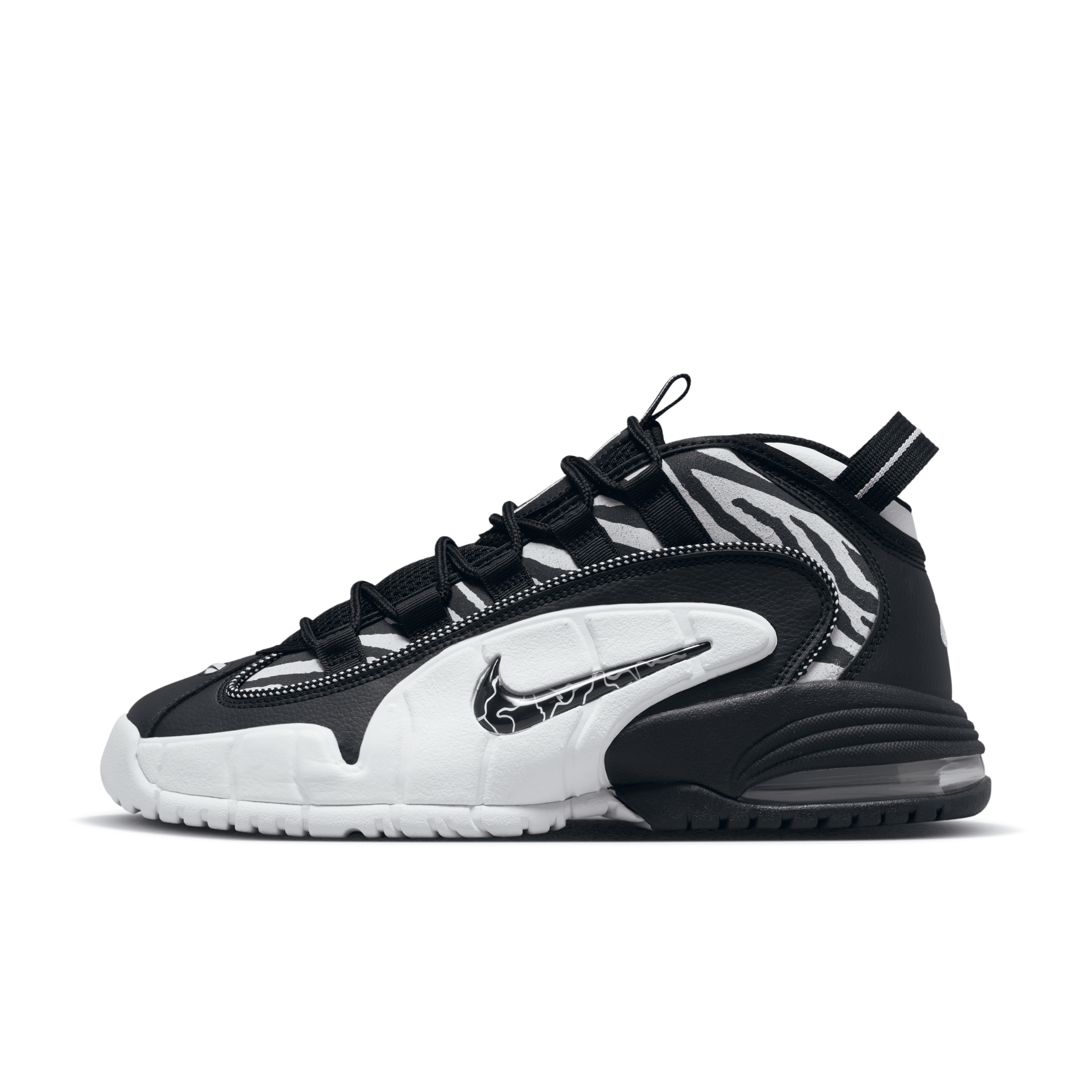 Nike Air Max Penny "tiger Stripes" Sneakers In Black