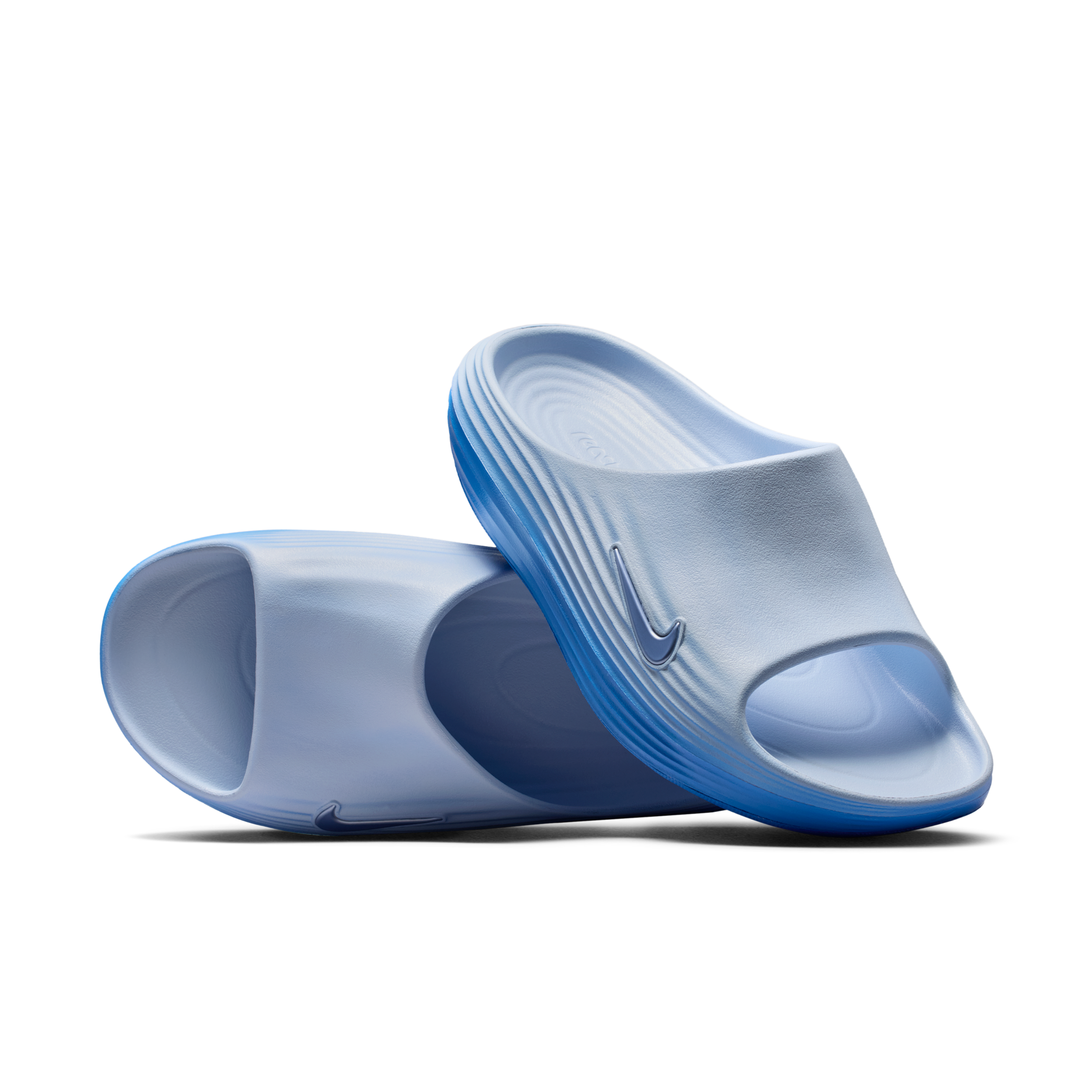 Nike Women's Reactx Rejuven8 Slide, Size 14, Hydrogen Blue/Blue Crystal
