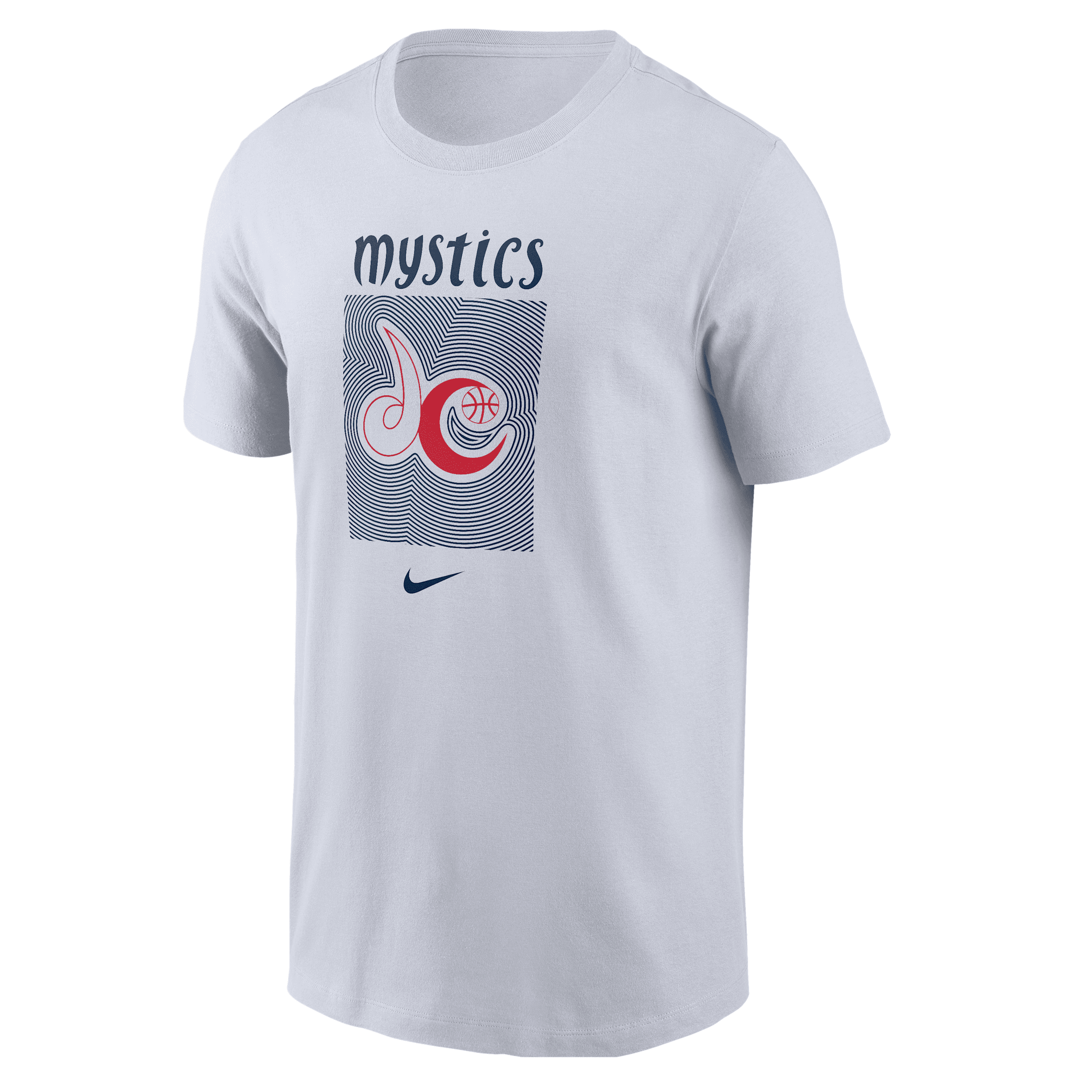 Washington Mystics Nike Men's WNBA T-Shirt in White | M11332WWSH-WHT
