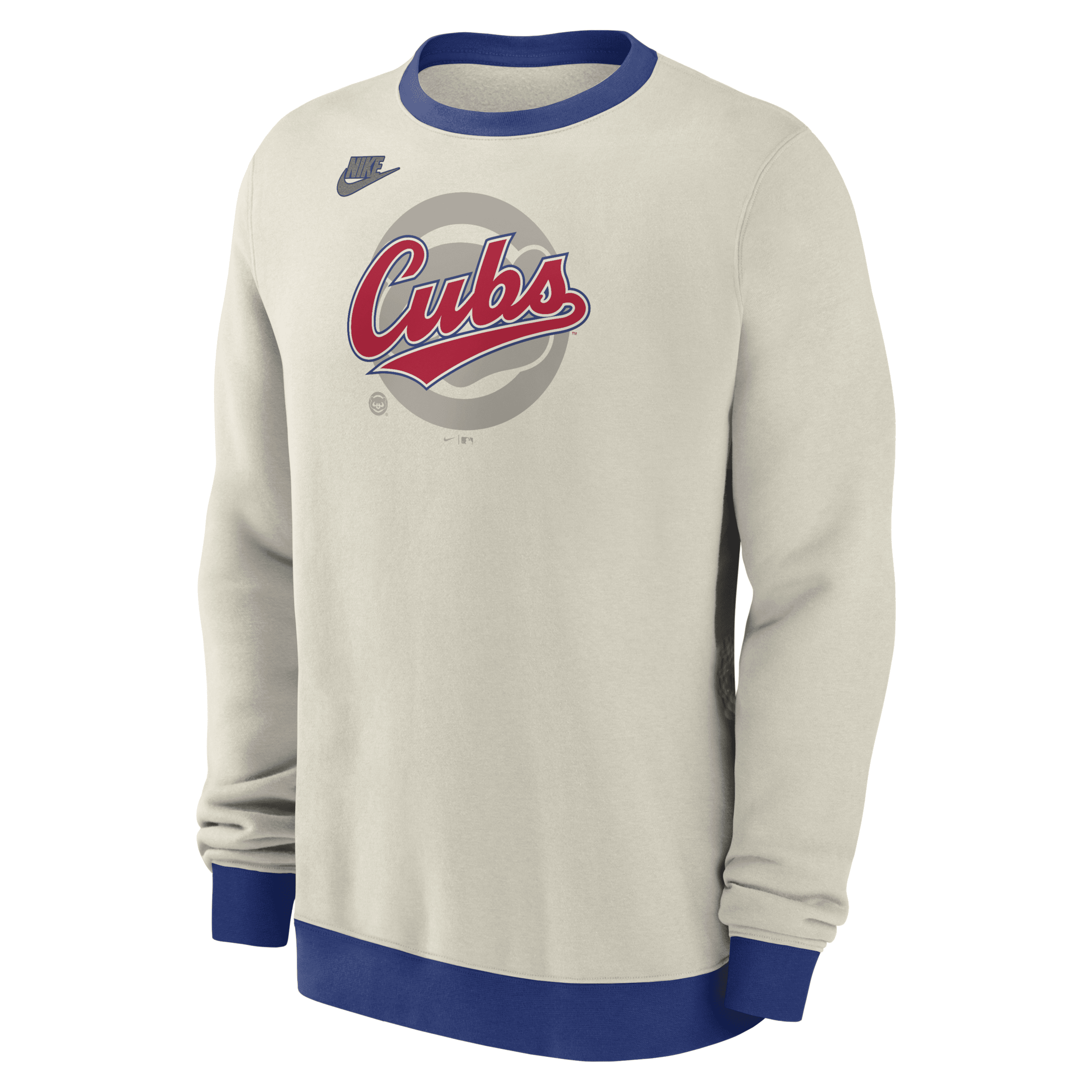 Shop Nike Chicago Cubs Cooperstown  Men's Mlb Pullover Crew In Brown