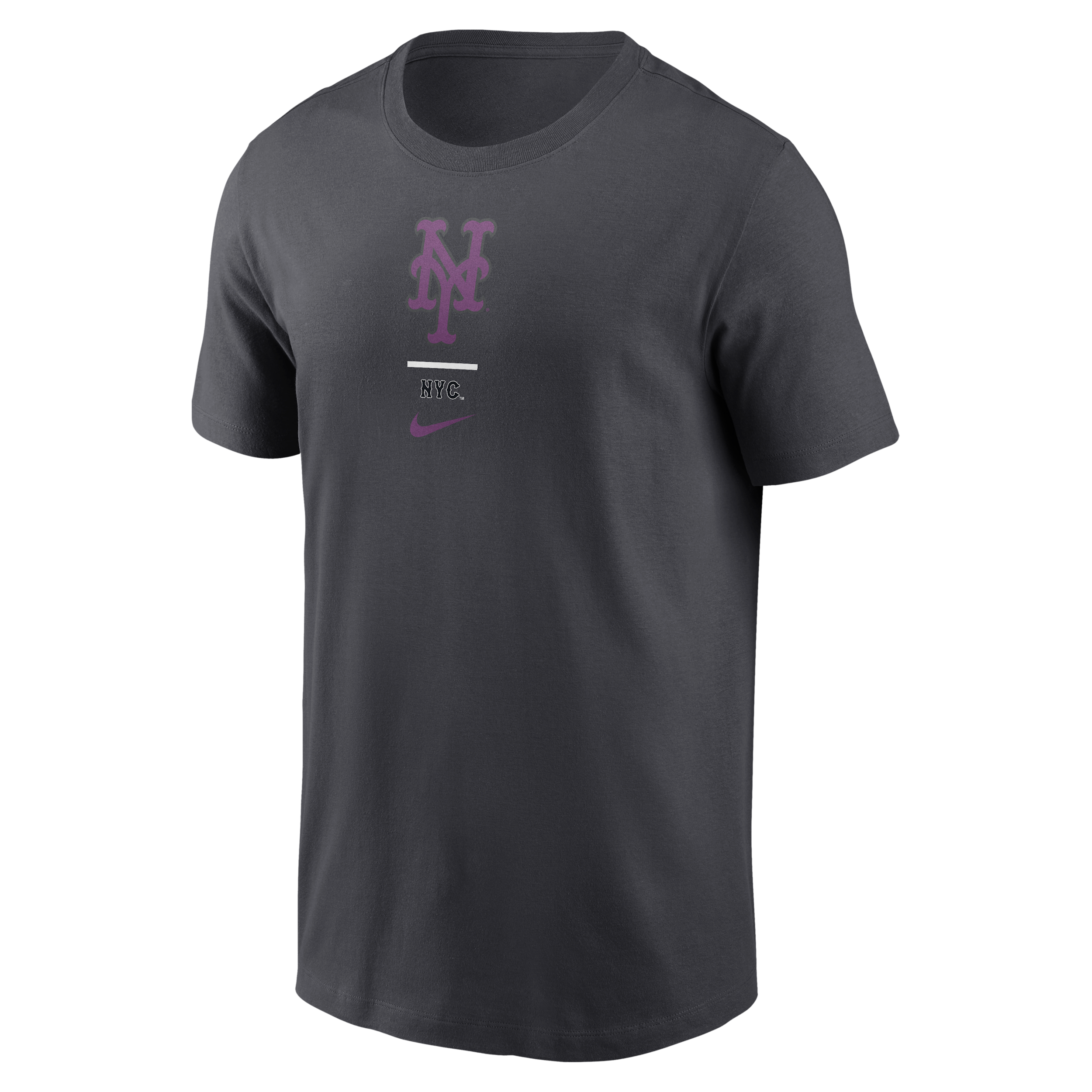 New York Mets City Connect 2-Hit Nike Men's MLB T-Shirt in Grey | N19906FNME-V0M
