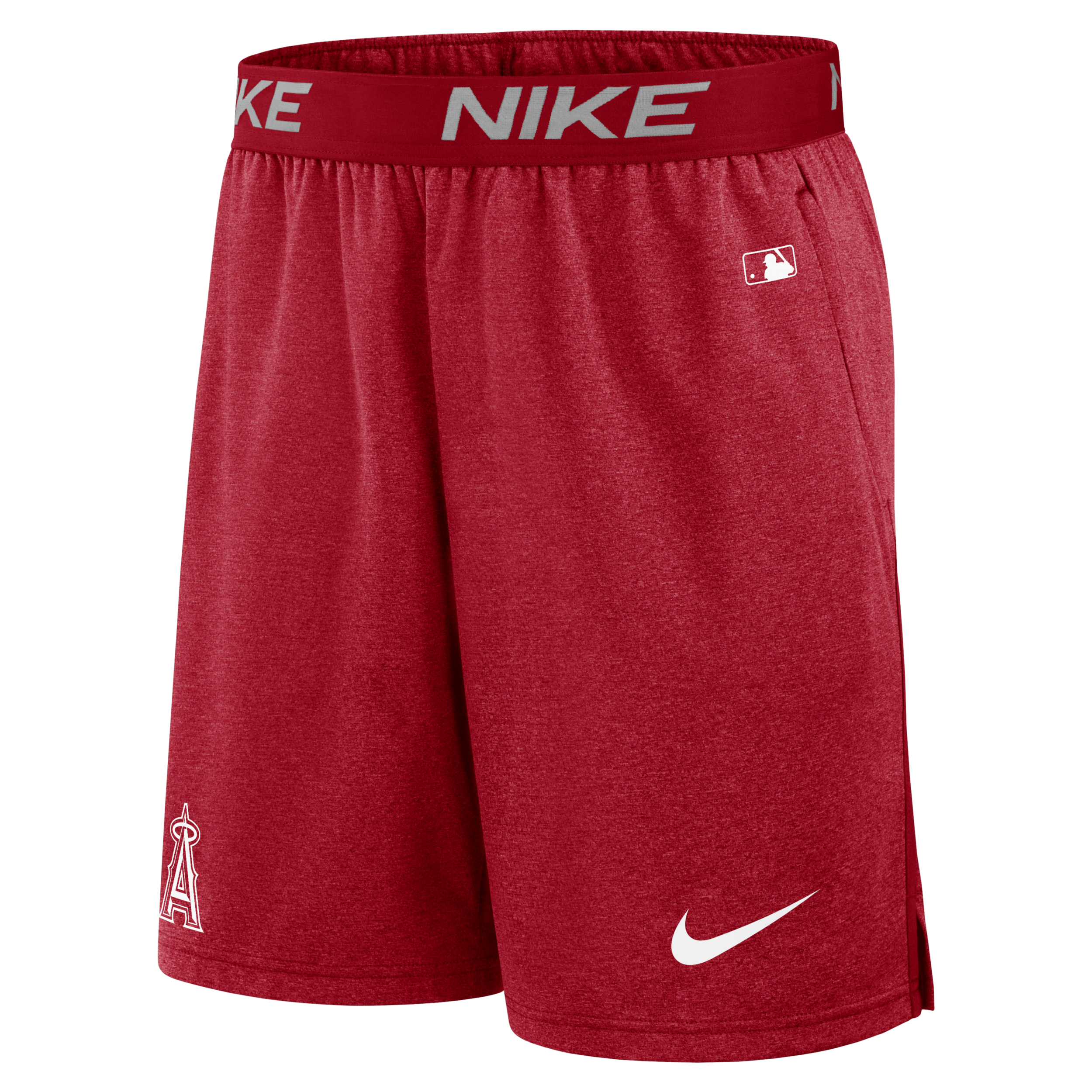 Nike Los Angeles Angels Authentic Collection Practice  Men's Dri-fit Mlb Shorts In Red