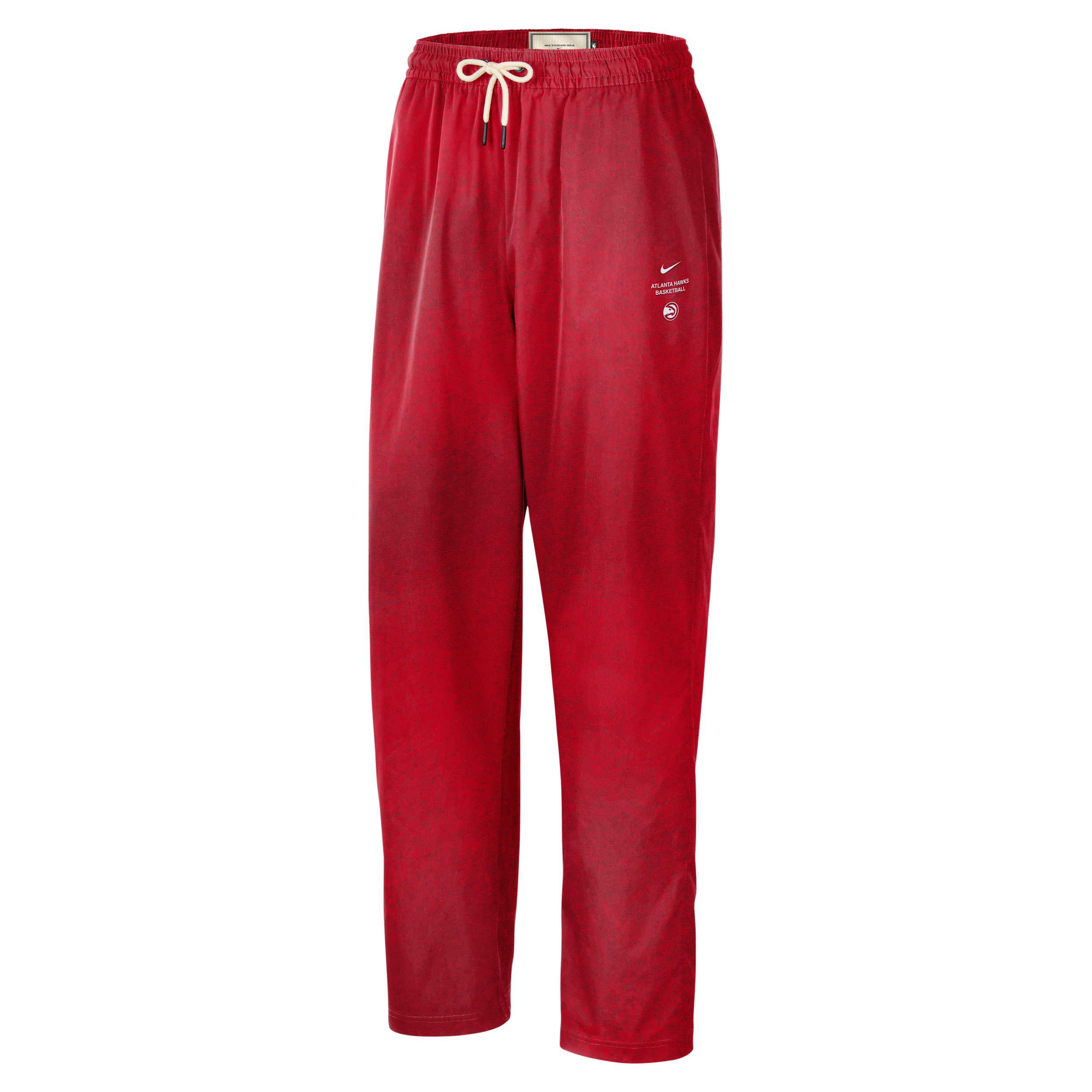 Nike Men's Atlanta Hawks Standard Issue Woven Basketball Pants in Red | II6139-657