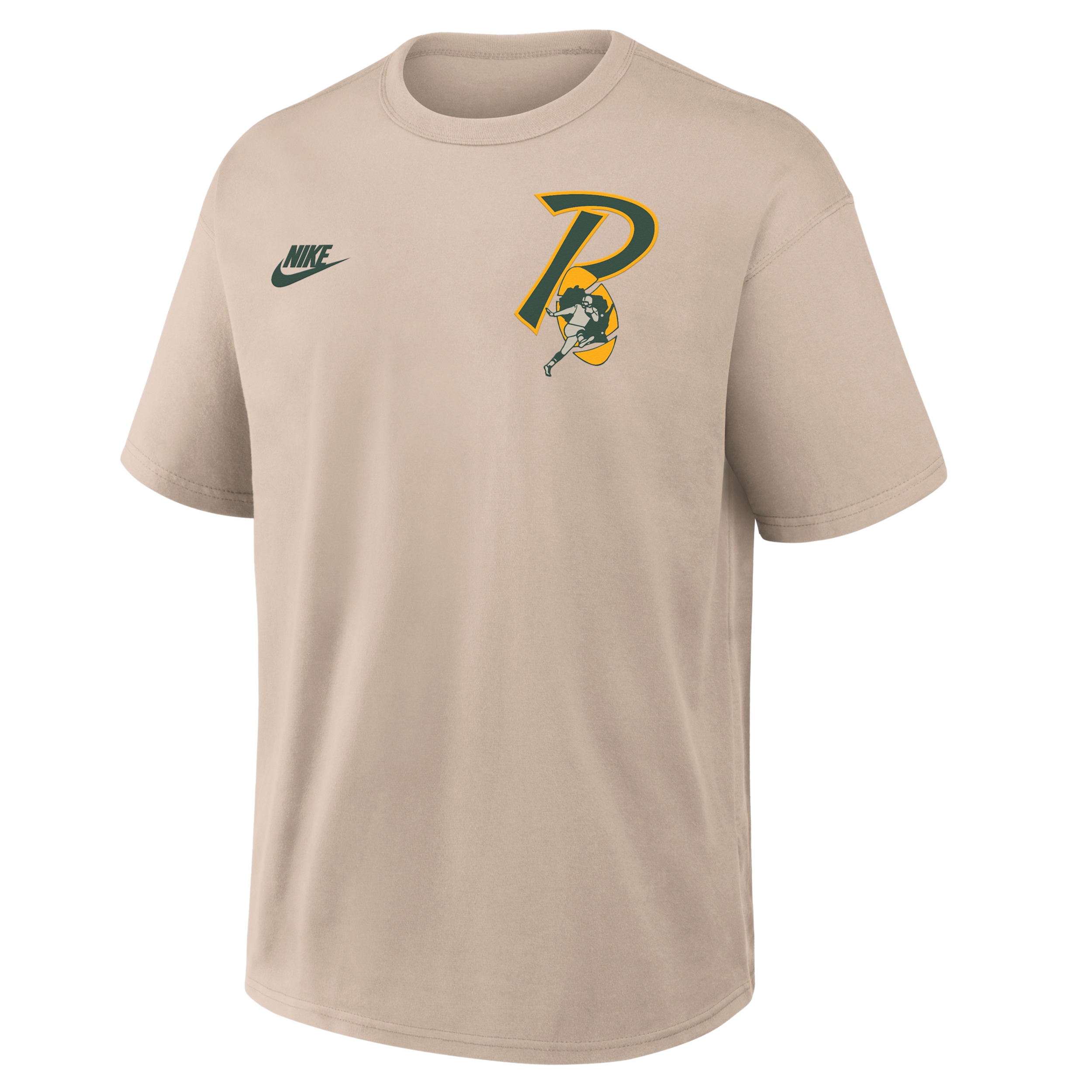 Green Bay Packers Rewind Max90 Nike Men's NFL T-Shirt in Brown | 04T605Y7TV-BUN