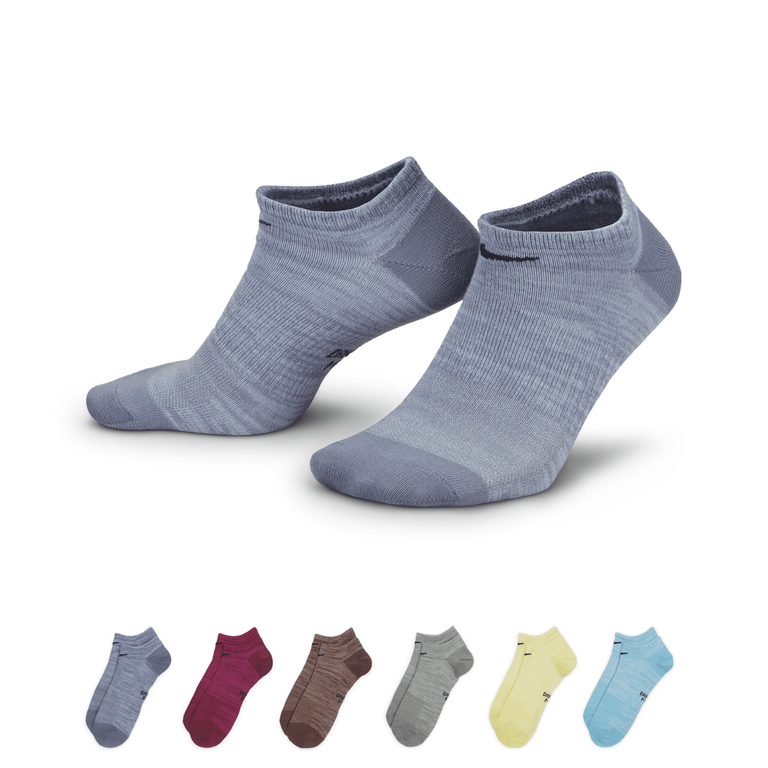 Nike Women's Everyday Lightweight No-show Training Socks (6 Pairs) In Multicolor