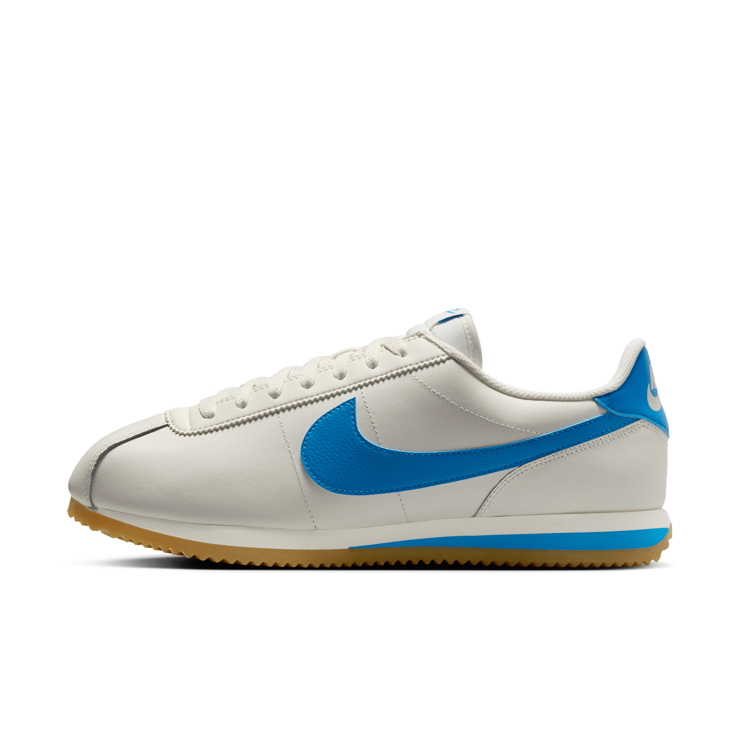 Nike Cortez Leather Trainers White In White