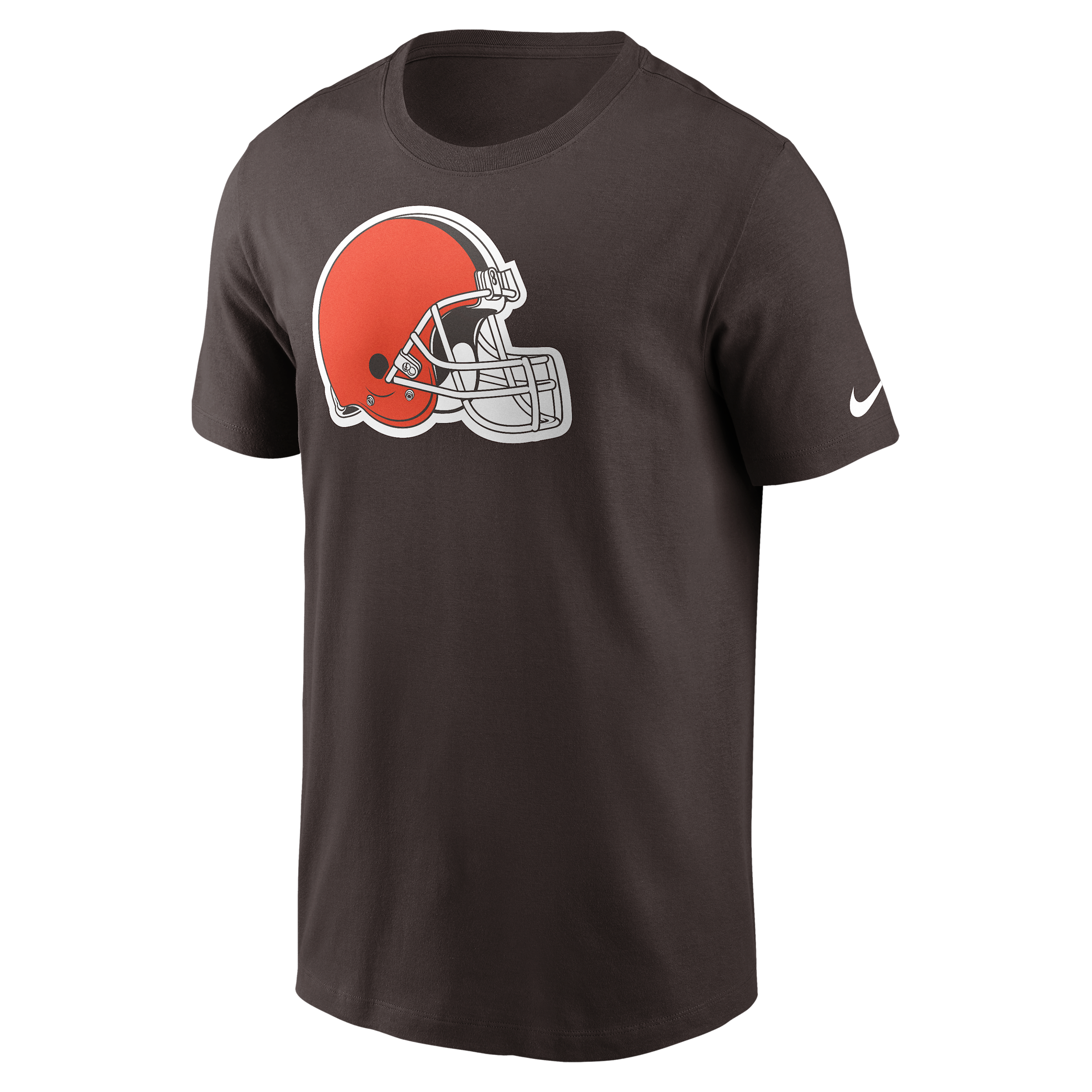 Cleveland Browns Logo Essential Nike Men's NFL T-Shirt in Brown | N1992DI9I-UXR