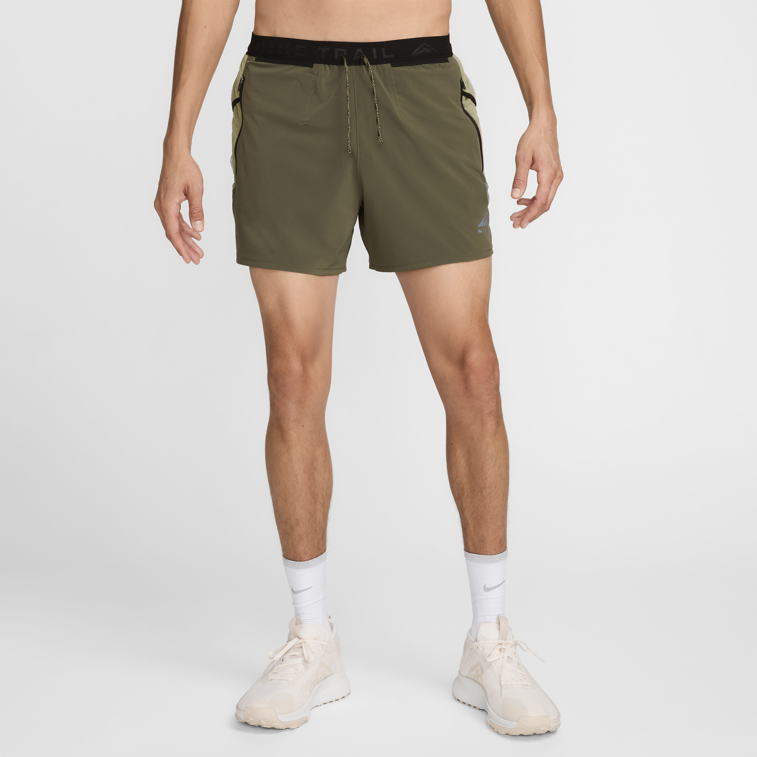 Shop Nike Men's Trail Second Sunrise Dri-fit 5" Brief-lined Running Shorts In Green