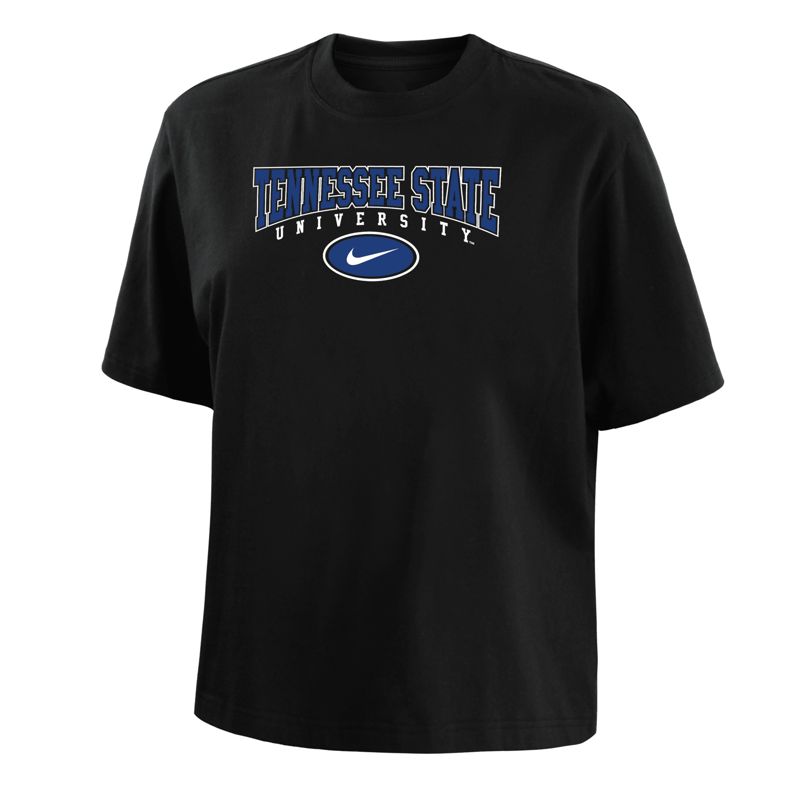 Nike Tennessee State  Women's College Boxy T-shirt In Black