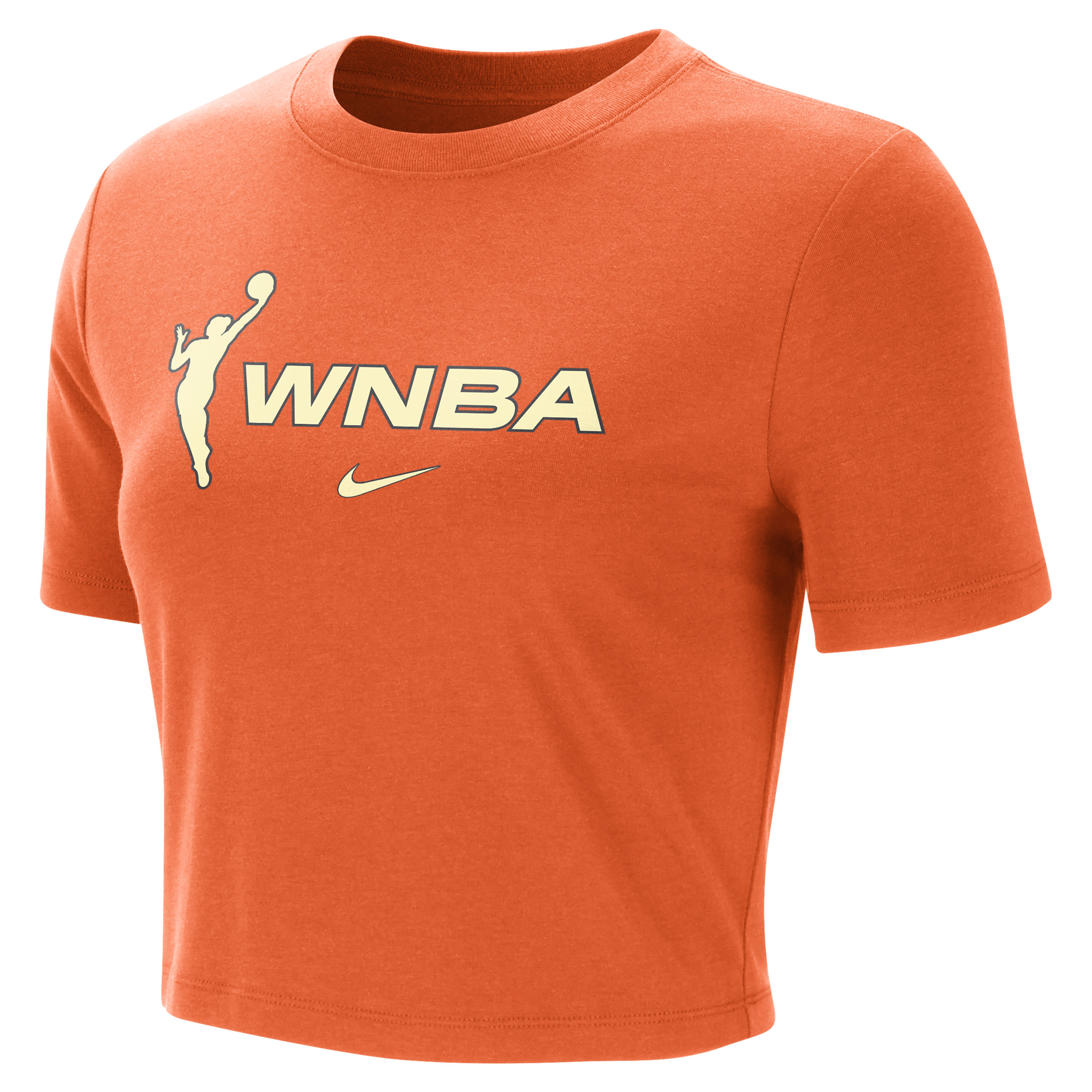 Shop Nike Team 13  Women's Wnba Crop T-shirt In Orange