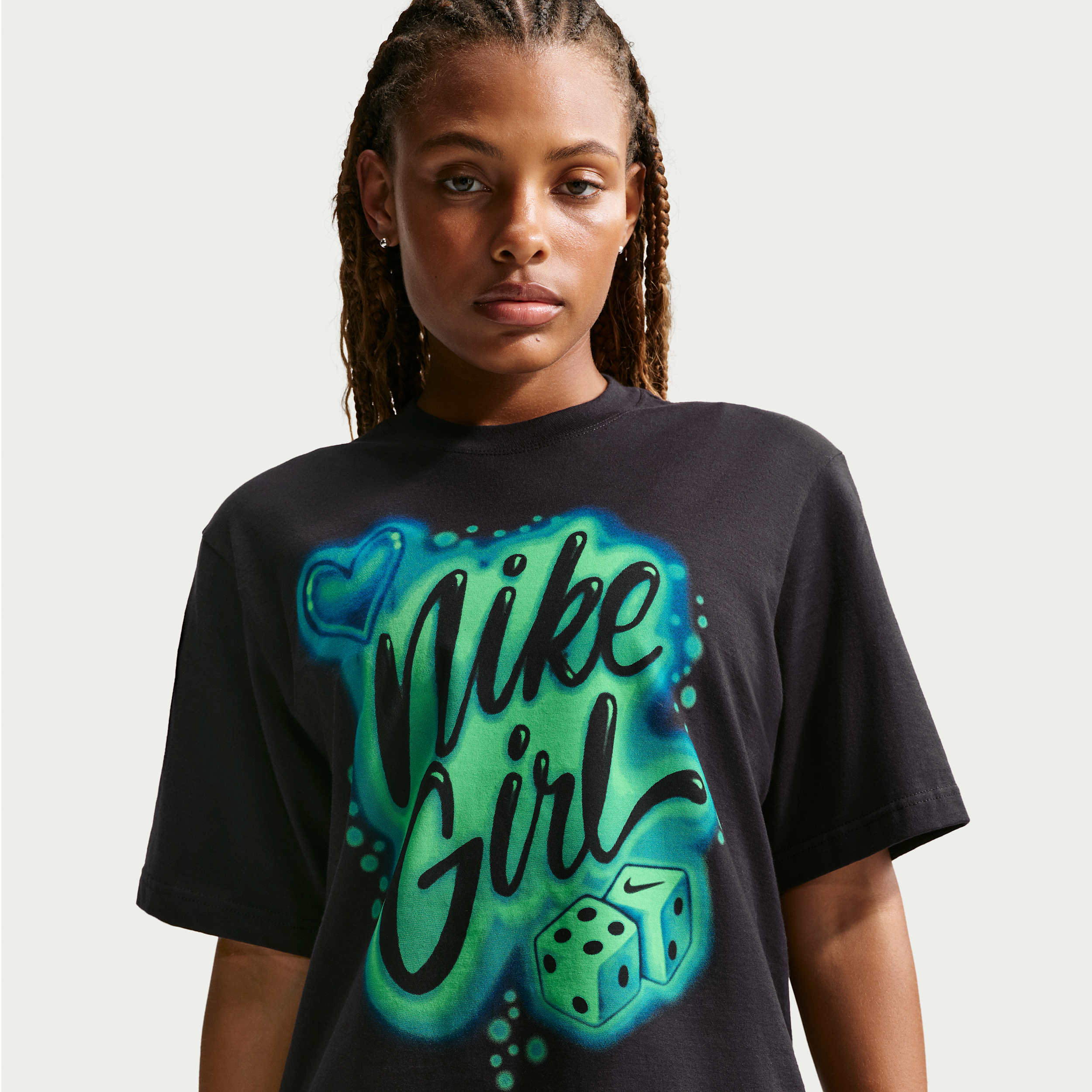 Nike Women's  Sportswear Essentials Boxy T-shirt In Black