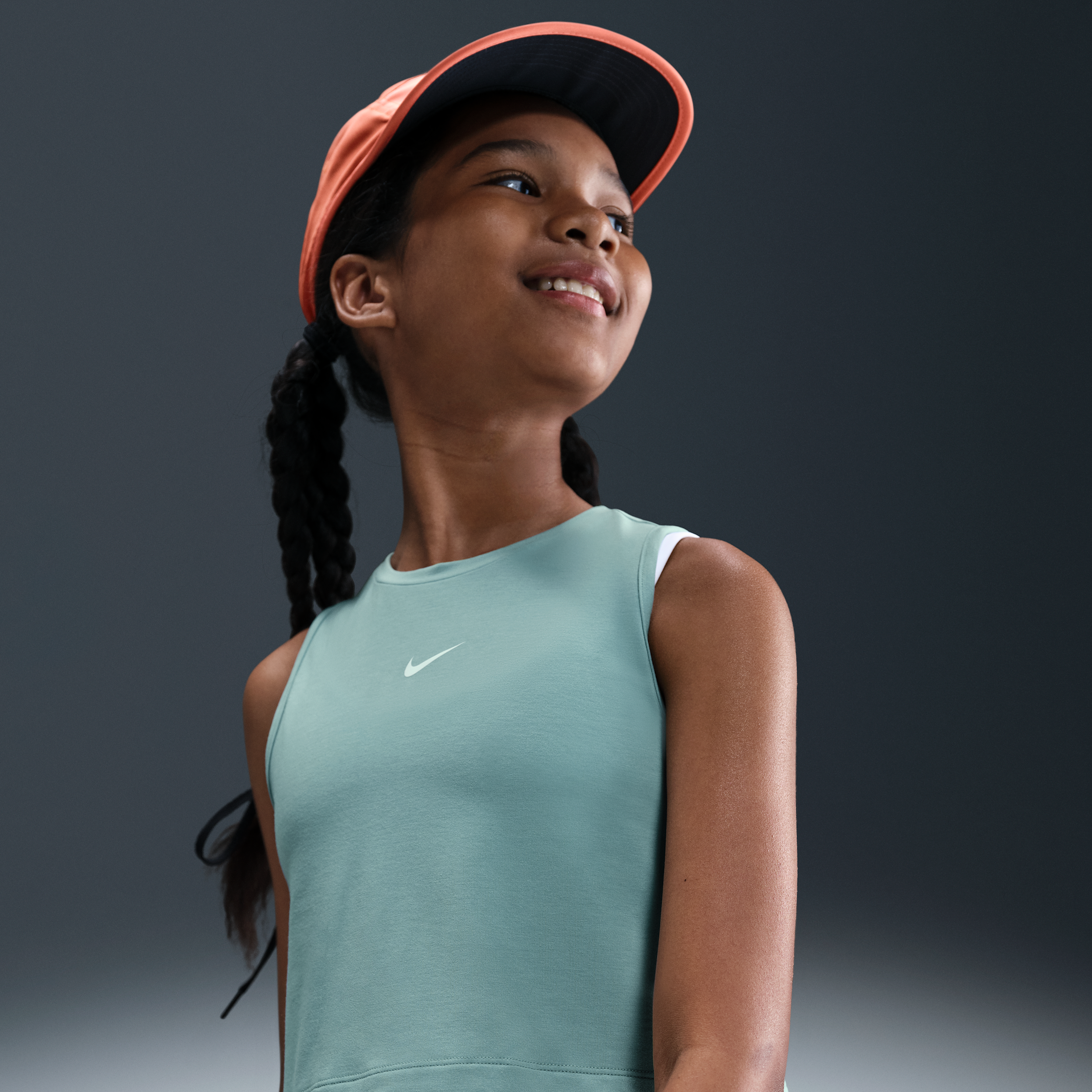 Nike Women's  Pro Girls' Dri-fit Training Tank Top In Green