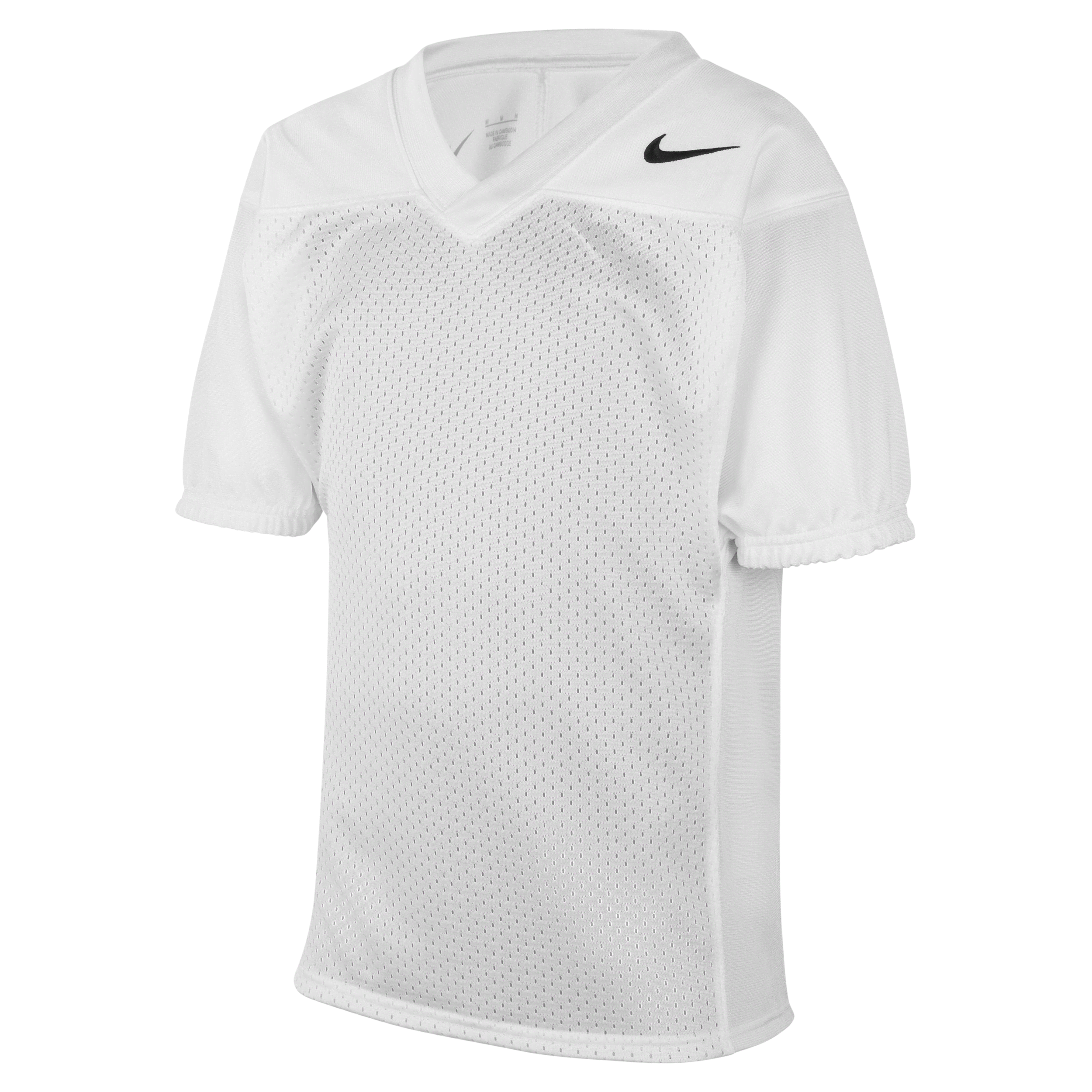 Nike Youth Recruit Practice Football Jersey, Medium, TM White/TM Black