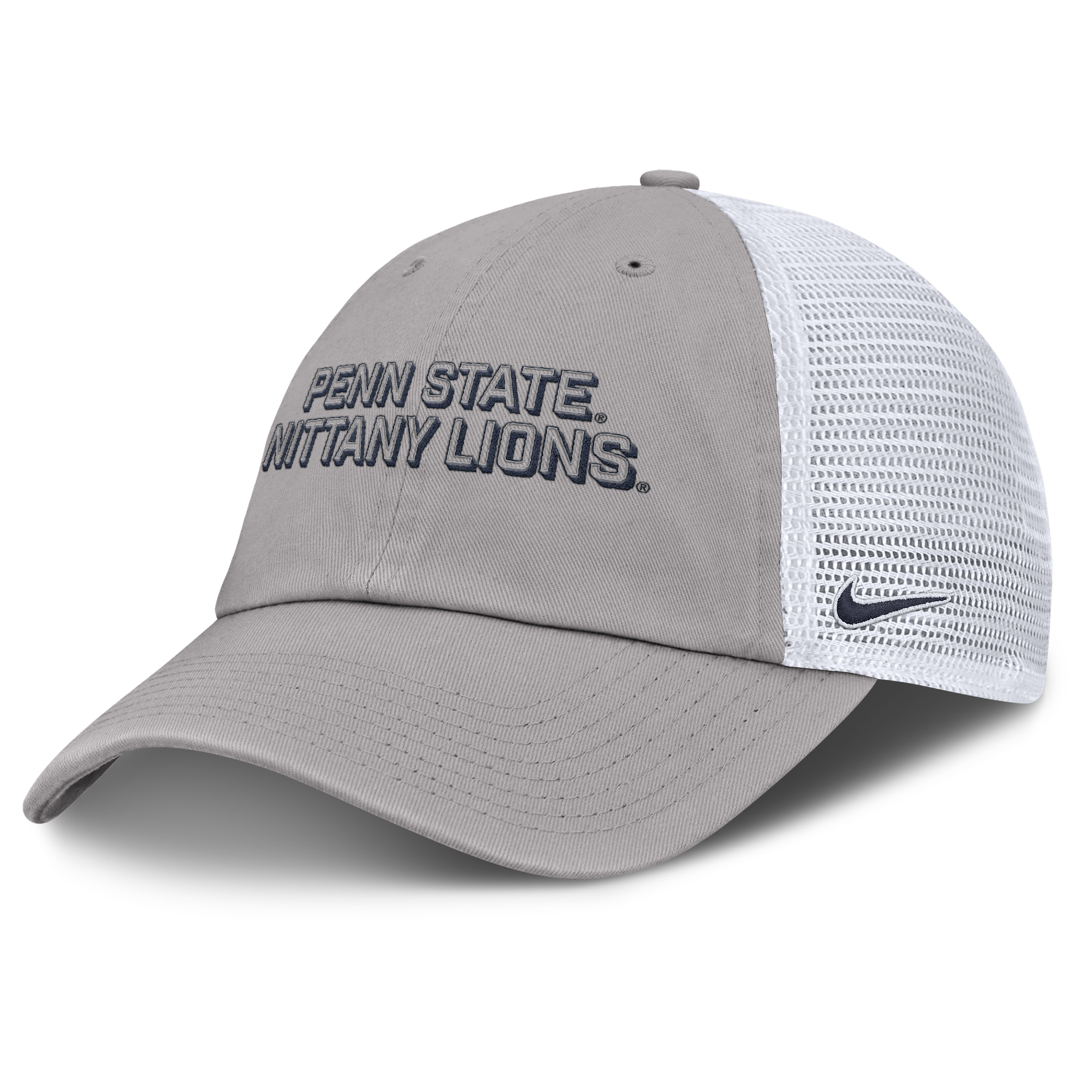 Nike Gray Penn State Nittany Lions 2025 Gameday On-field Club Adjustable Trucker Hat In Gray