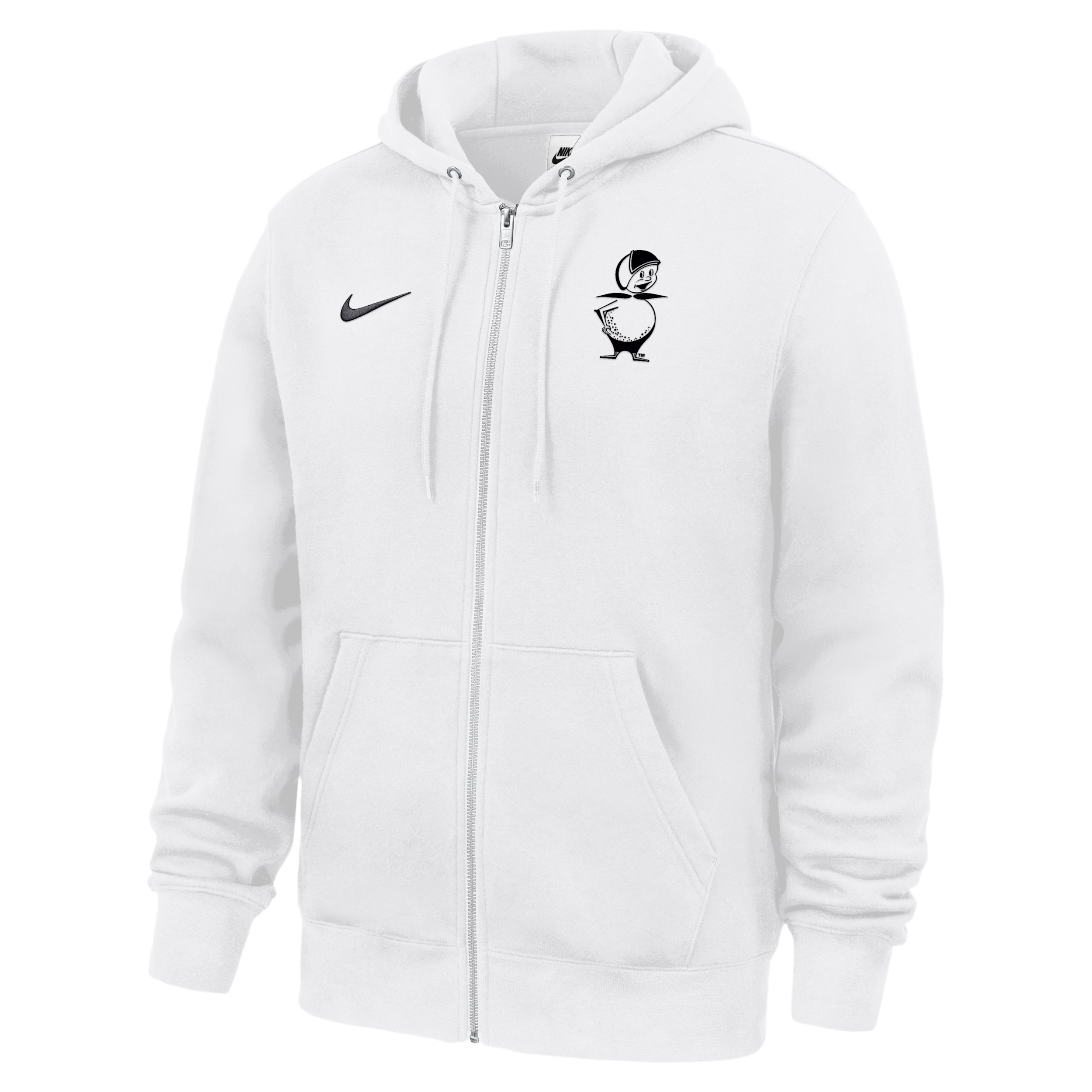 Nike Men's White Ucf Knights 2026 Space Game Club Fleece Full-Zip Hoodie - White