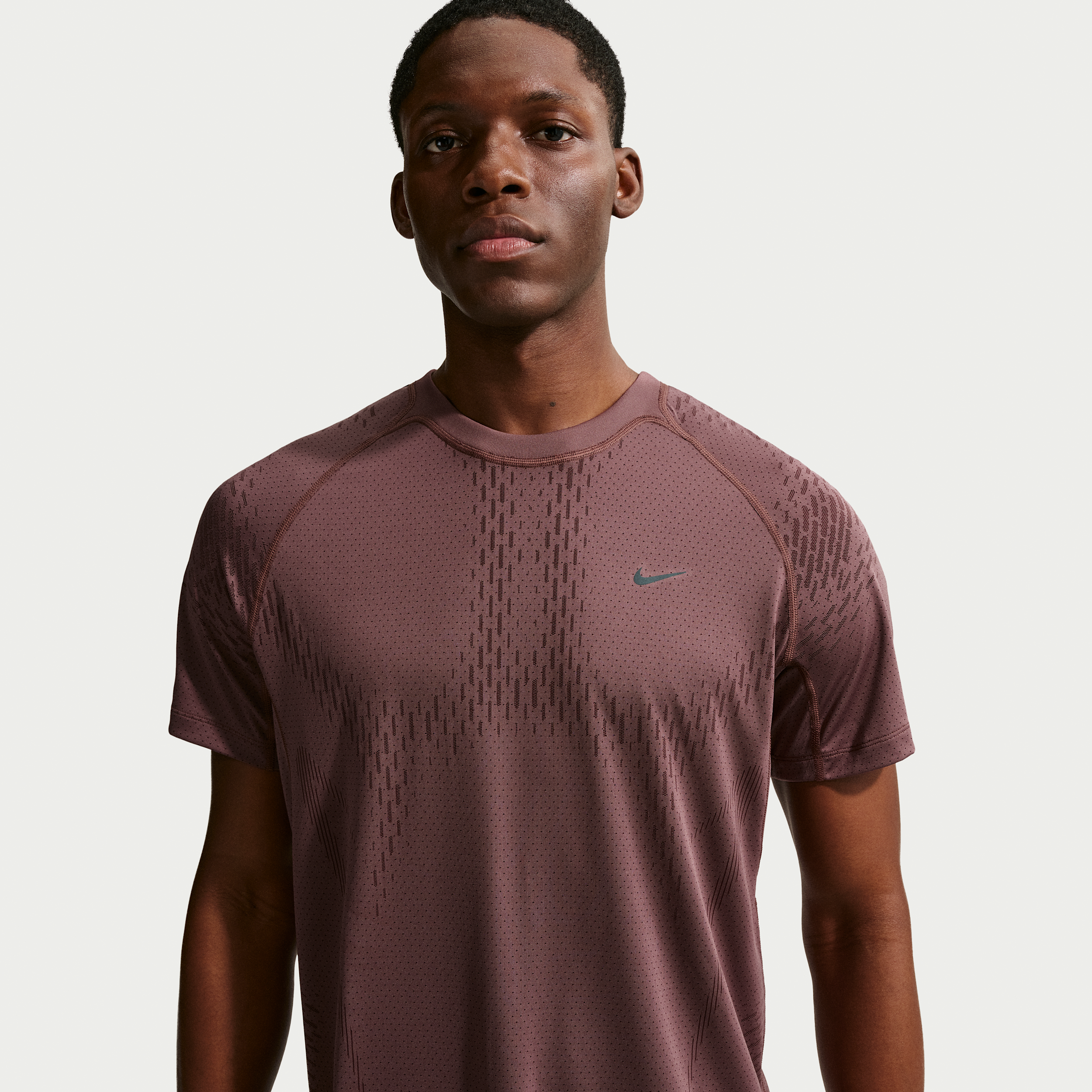 Nike Men's Stride Plus Dri-FIT ADV Short-Sleeve Running Top in Purple | IF2088-503