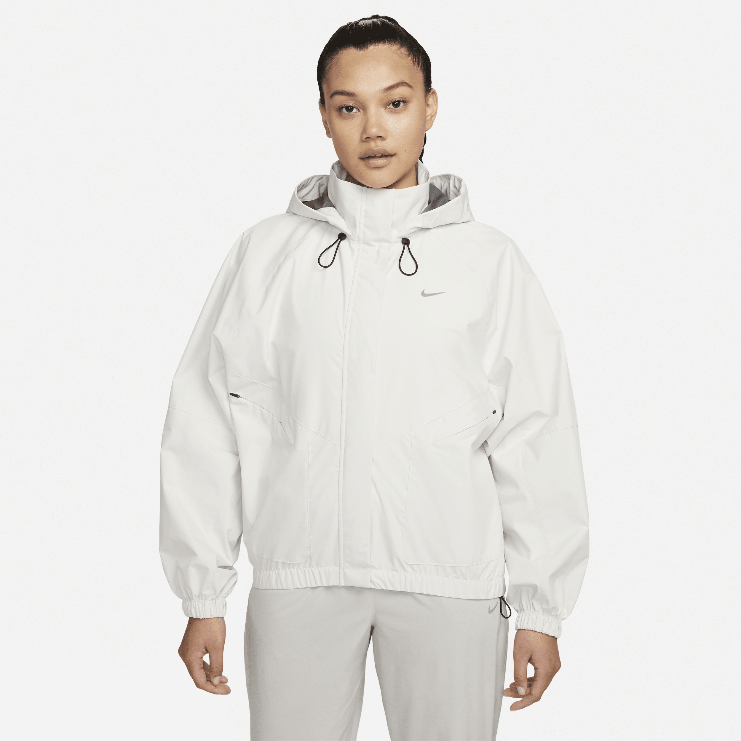 Shop Nike Women's Storm-fit Swift Running Jacket In Brown