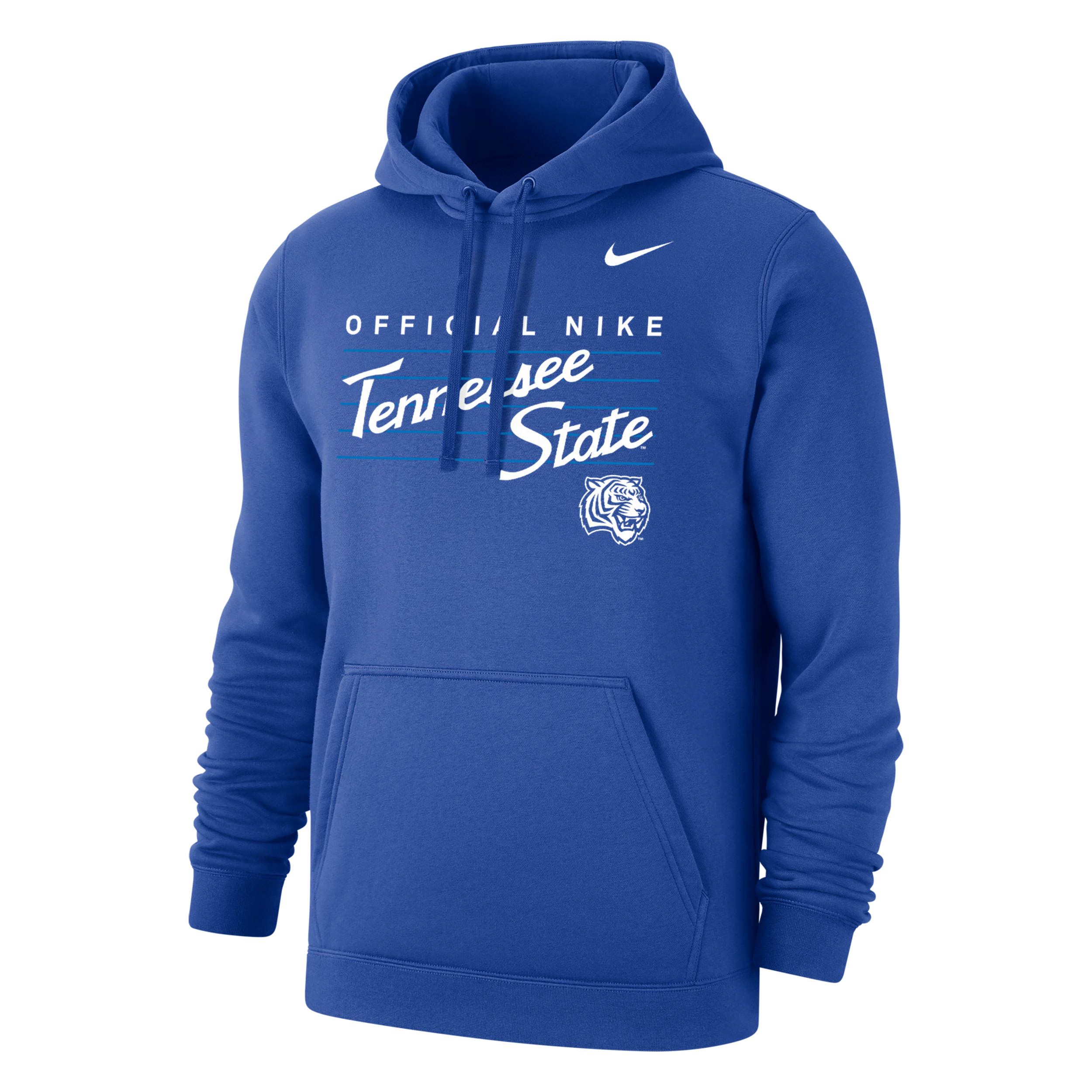 Nike Men's College Club Fleece (tennessee State) Hoodie In Blue
