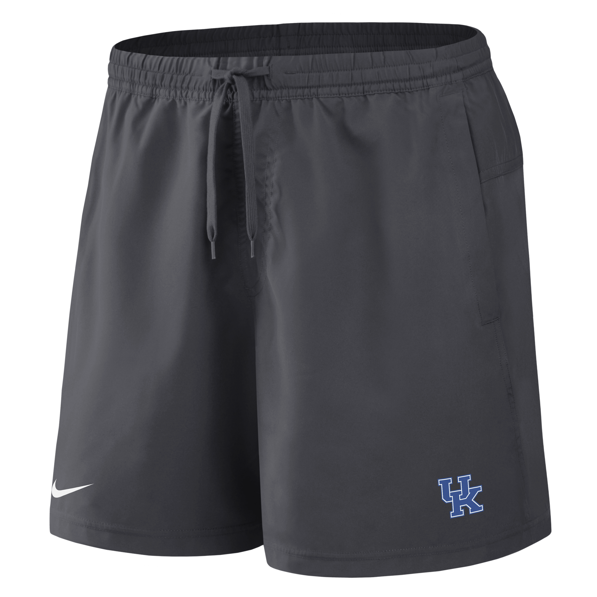 Kentucky Primetime Primary Logo Nike Men's Dri-FIT College Form Shorts in Grey | 045T06FNKY-8DV
