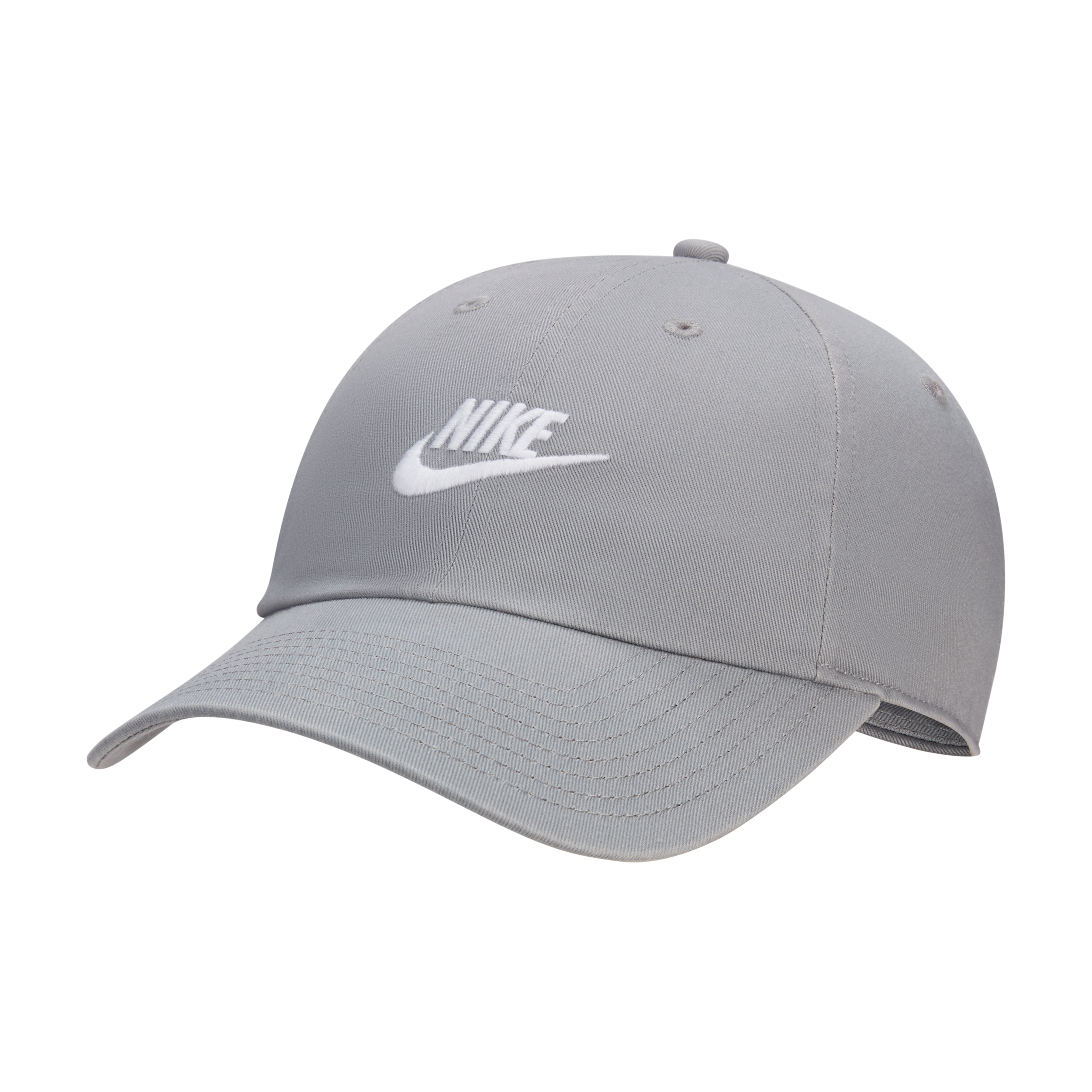 Nike Club Unstructured Futura Wash Cap, Men's, Small/Medium, Particle Grey