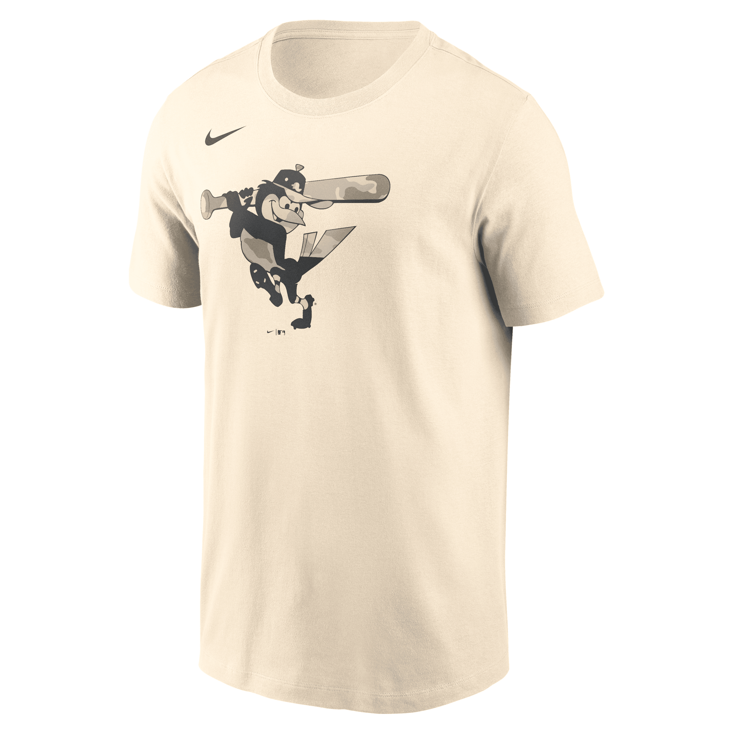 Nike Cream Baltimore Orioles Camo Logo T-shirt In Neutral