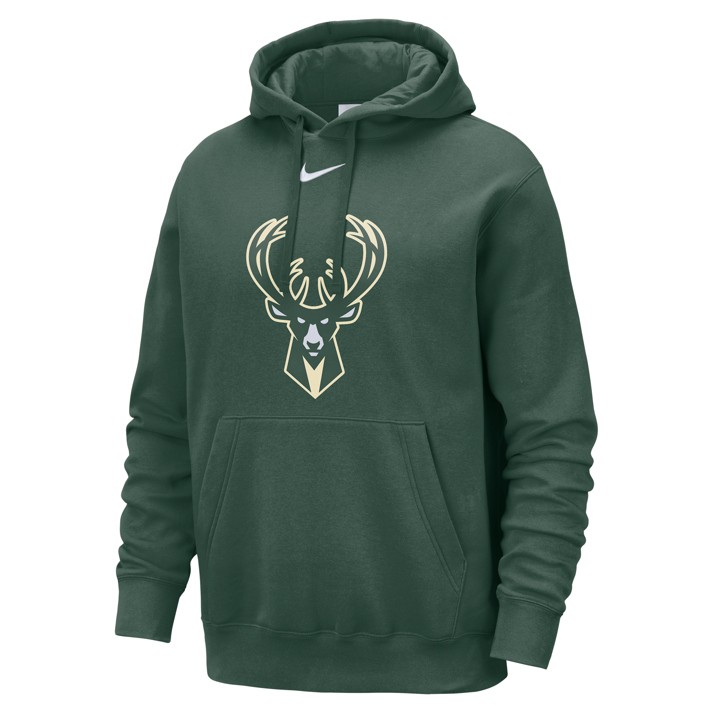 Milwaukee Bucks Club Nike Men's NBA Pullover Hoodie in Green | HM9887-323