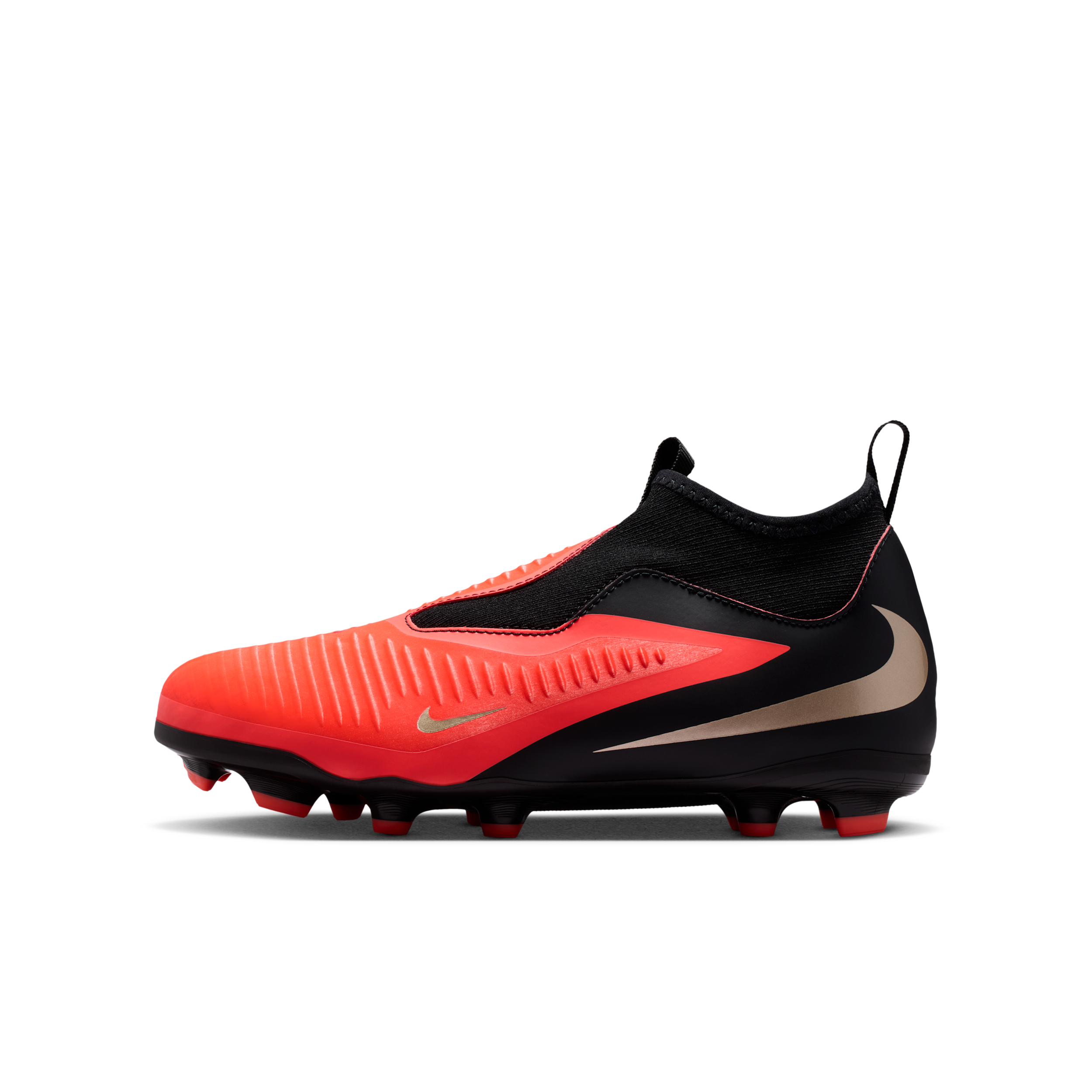 Nike Jr. Phantom 6 High Academy Big Kids' Multi-Ground Soccer Cleats in Red | HQ2042-600