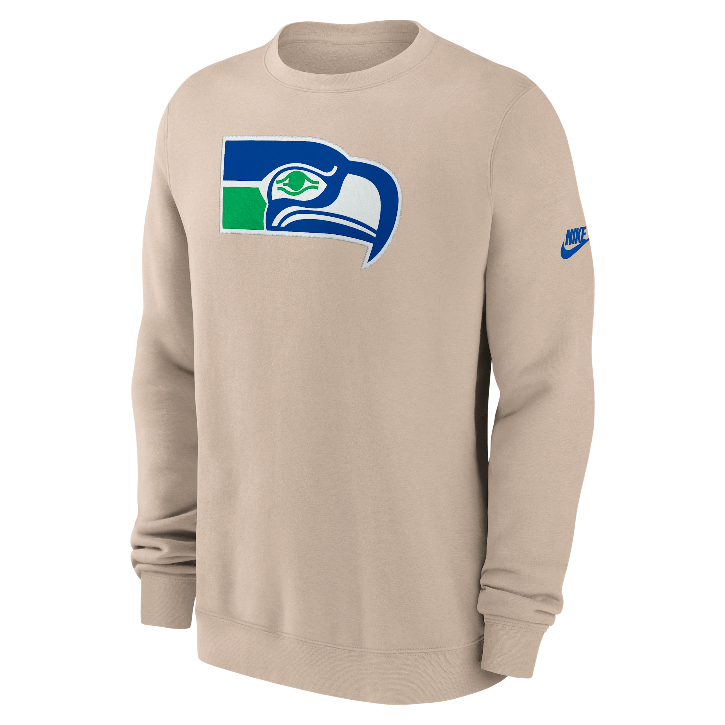 Seattle Seahawks Rewind Club Nike Men's NFL Pullover Crew in Brown | NKPU05YV78-SP5