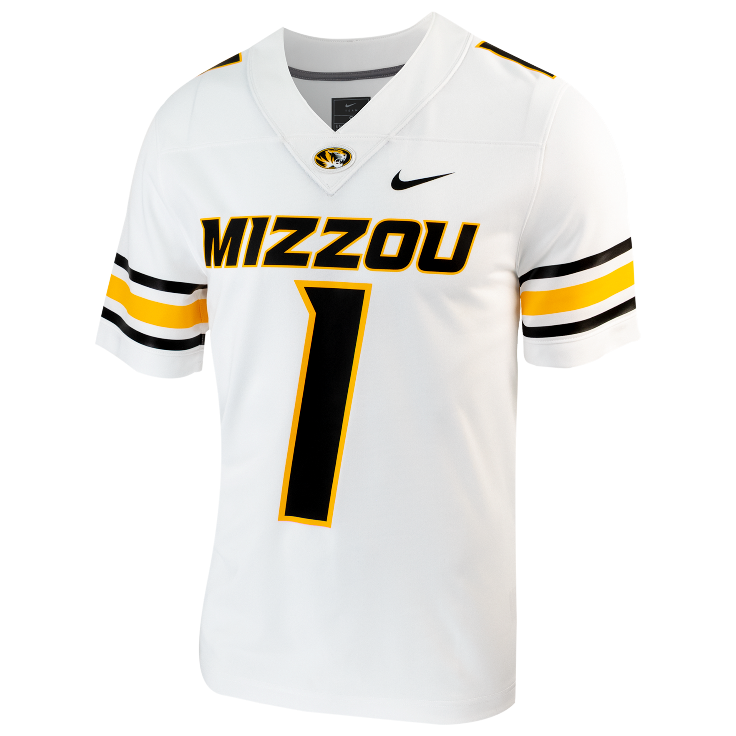 Missouri Nike Men's College Untouchable Game Jersey in White | P31811J371MISR-WHT