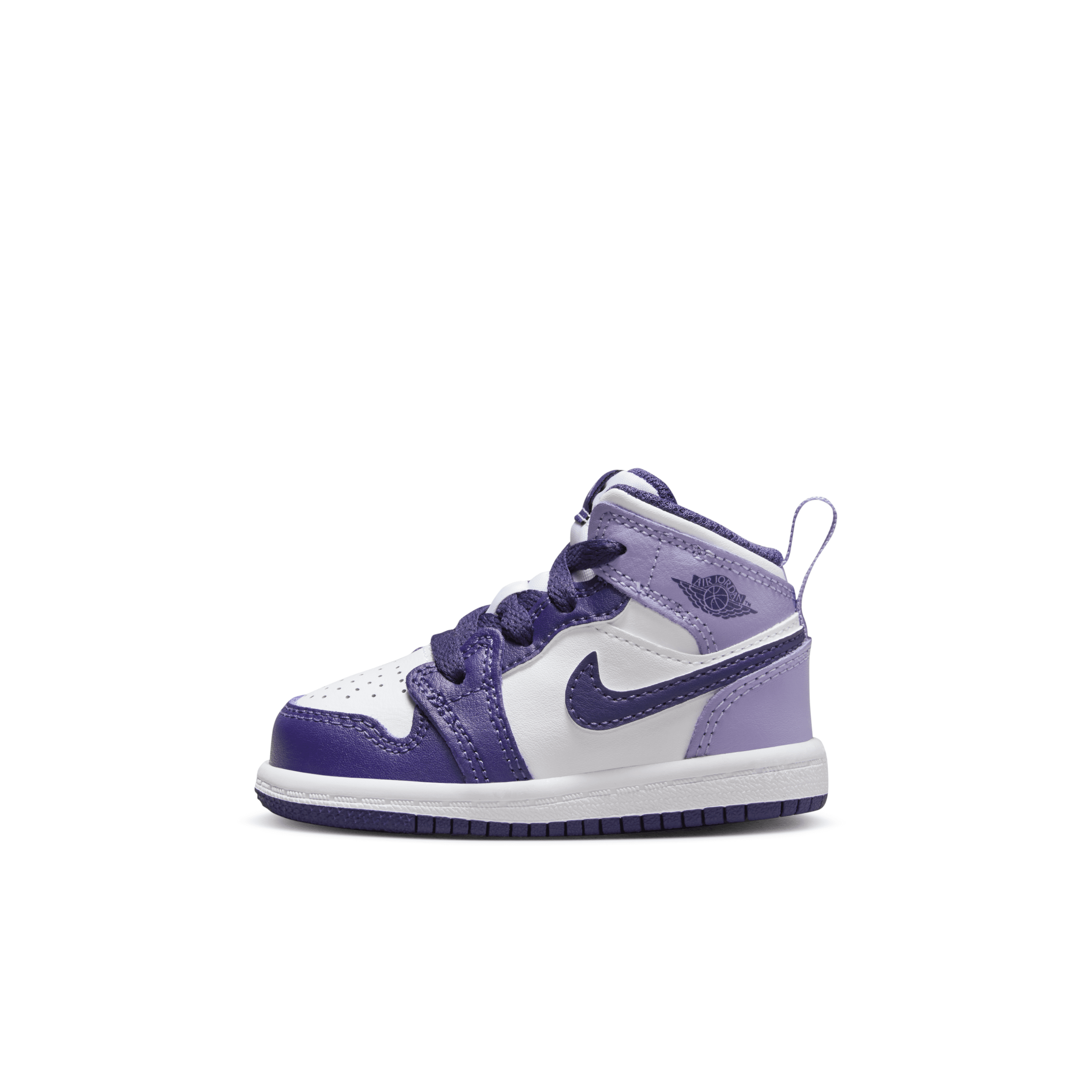 Jordan 1 Mid Baby/toddler Shoes In Purple