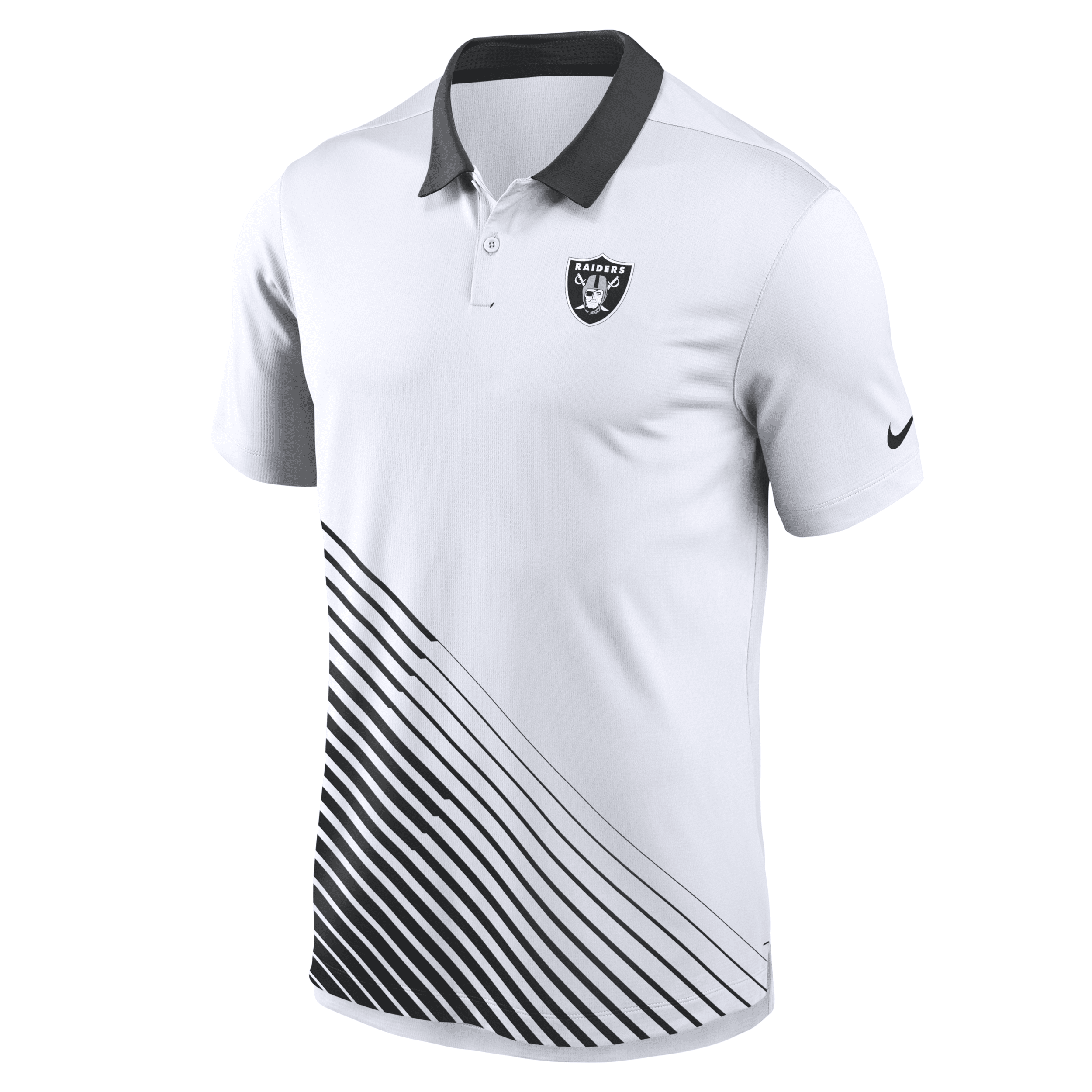 Nike Men's Dri-fit Yard Line (nfl Las Vegas Raiders) Polo In White
