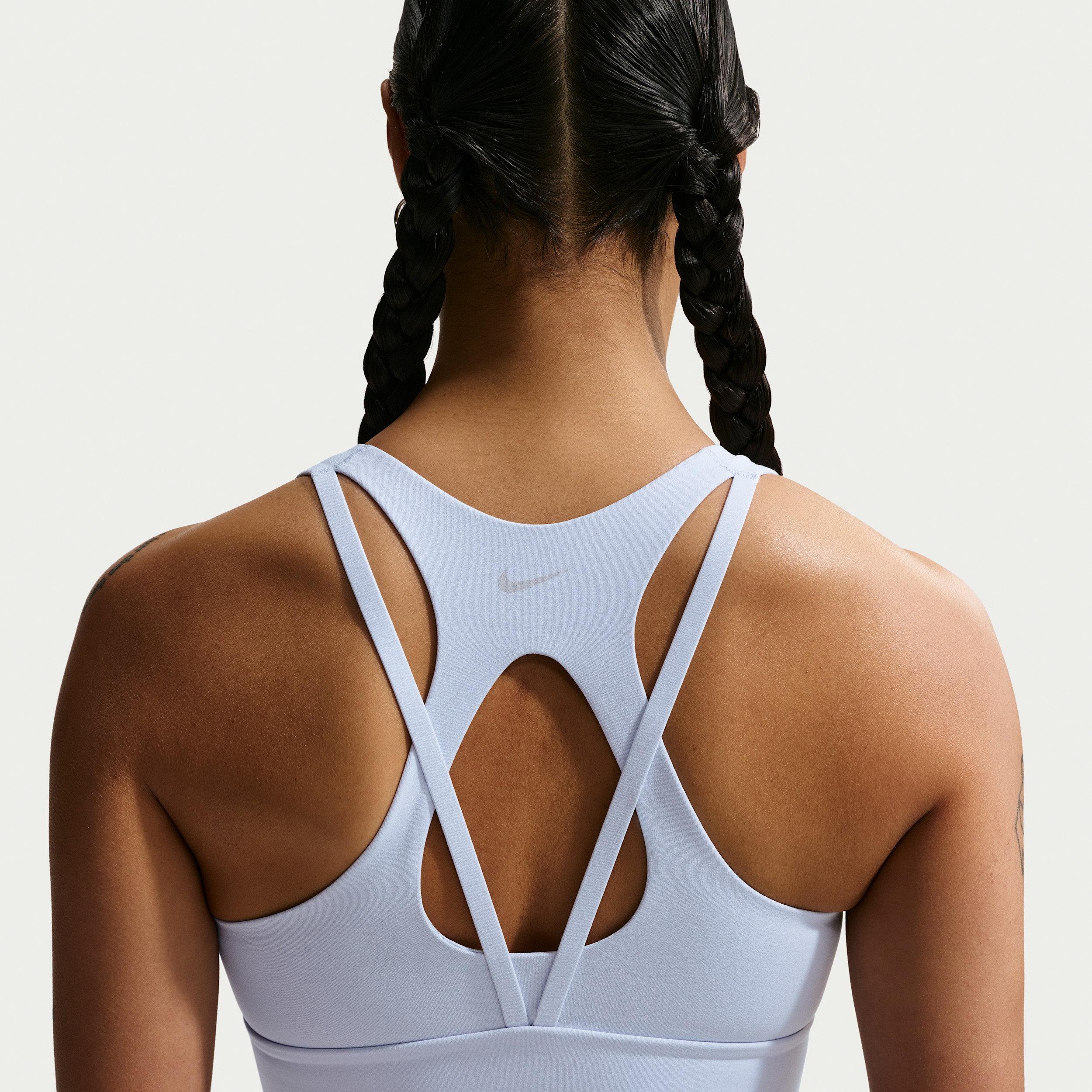 Nike Women's Zenvy Light-Support Padded Longline Sports Bra in Blue | IB9861-407