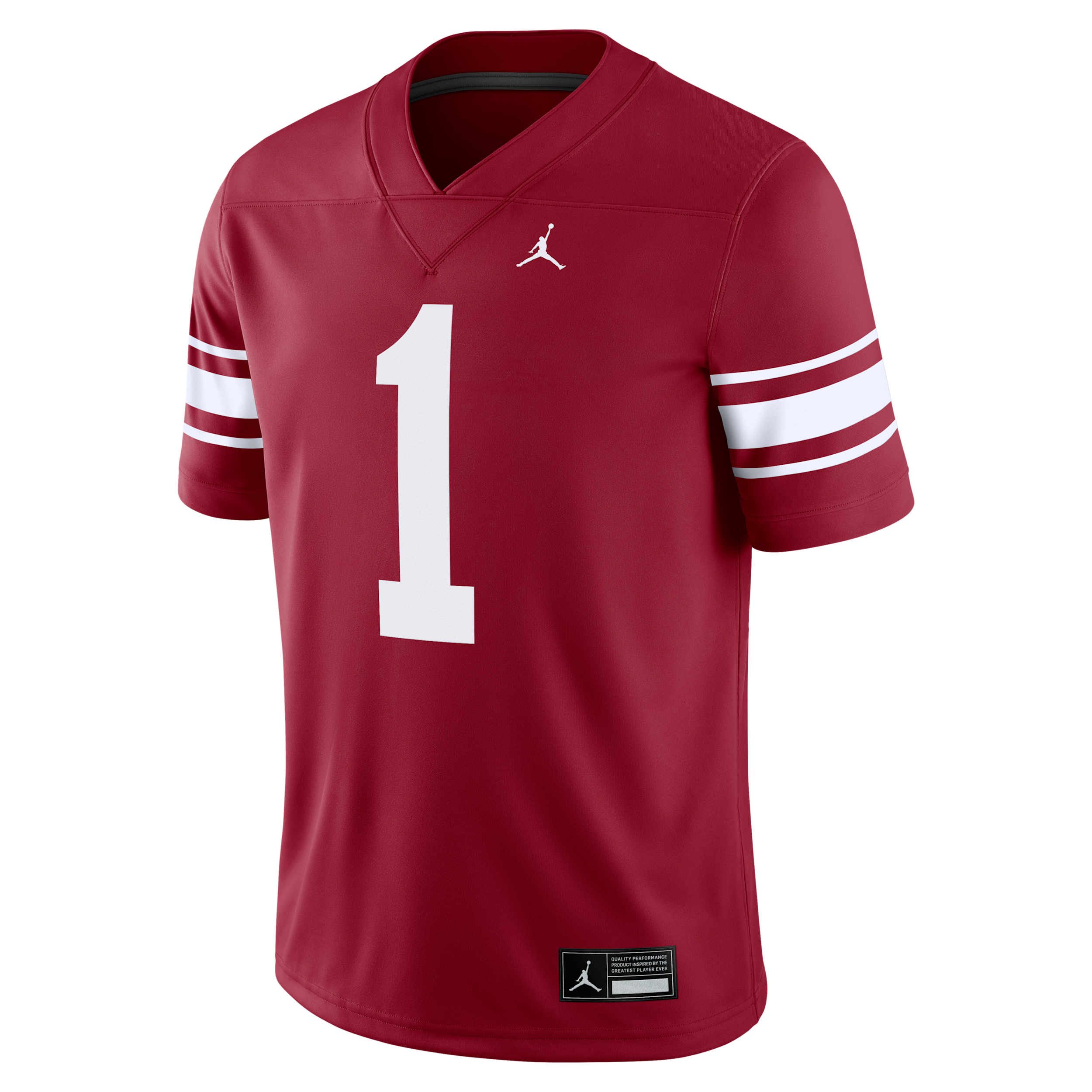 Jordan Men's Oklahoma Sooners #1 Crimson Dri-FIT Replica Throwback Football Game Jersey, XXL, Red