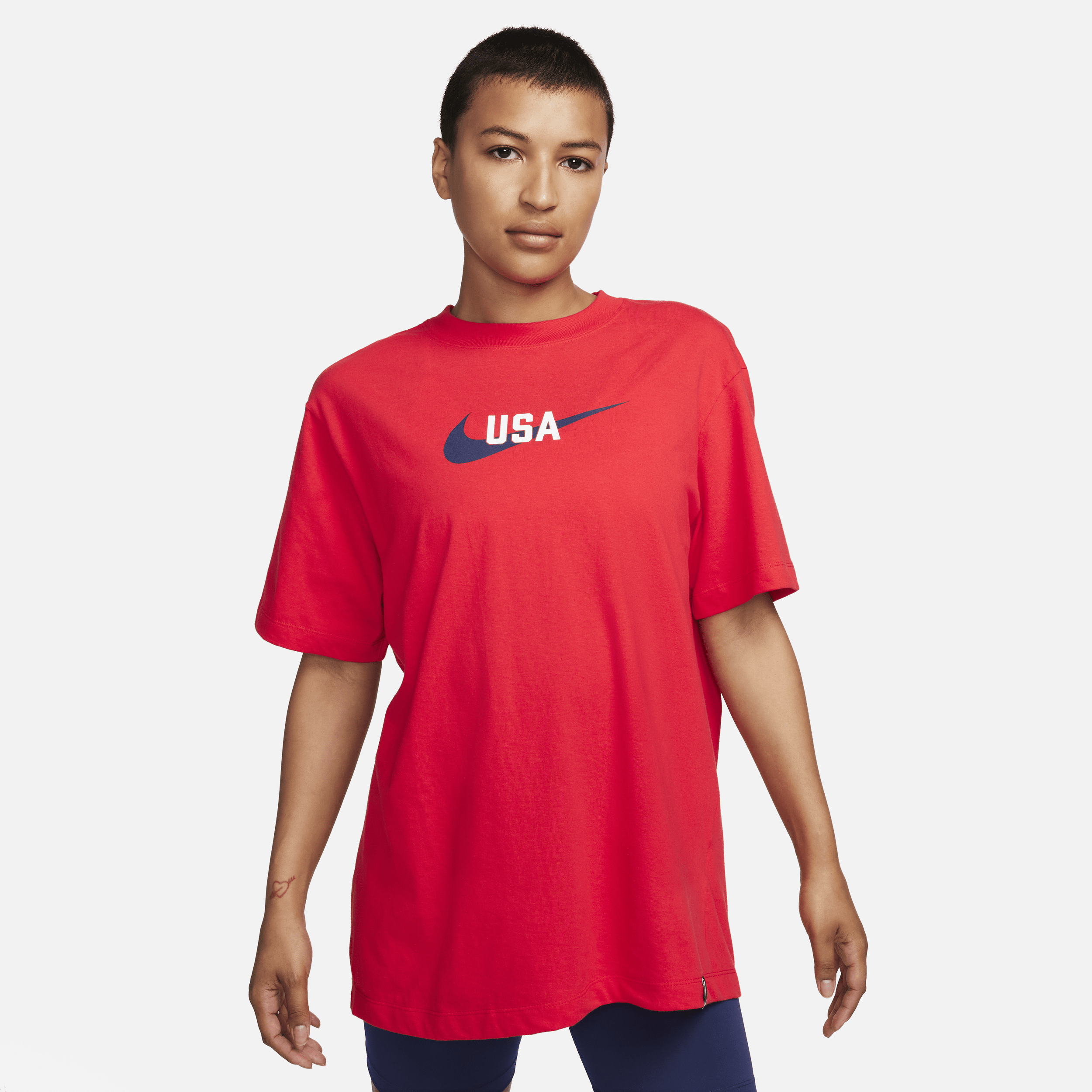 Shop Nike U.s. Swoosh  Women's T-shirt In Red