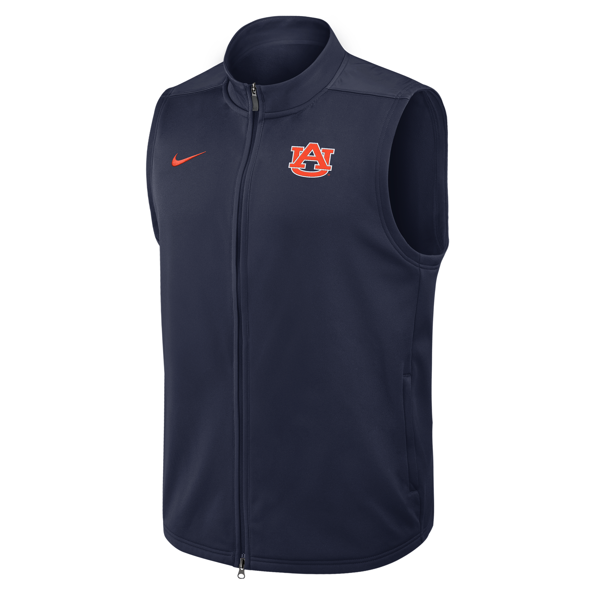 Nike Auburn Victory Men's Therma-fit College Full-zip Vest In Blue