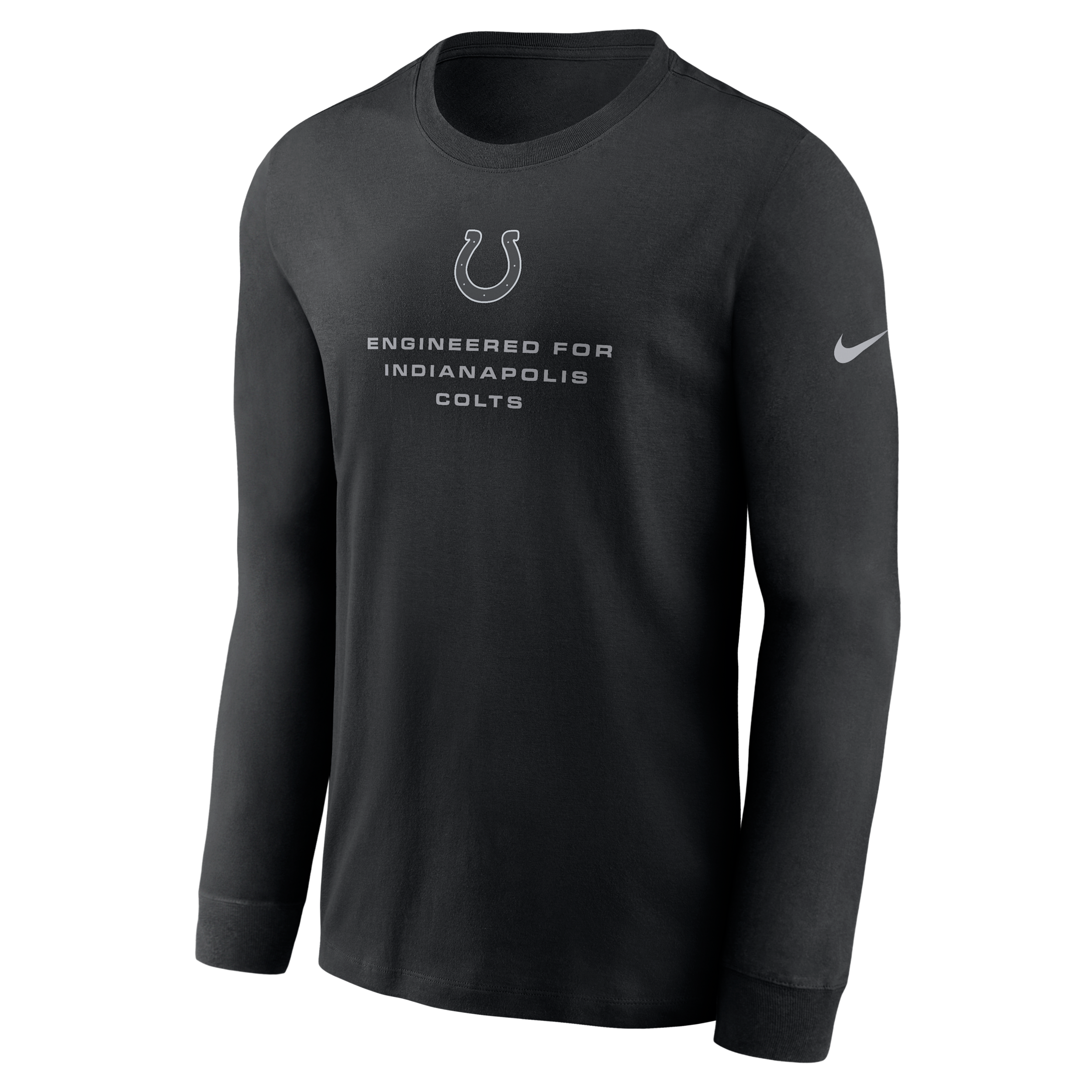 Indianapolis Colts Team Issue Nike Men's Dri-FIT NFL Long-Sleeve T-Shirt in Black | 02EW00A98-ZSZ