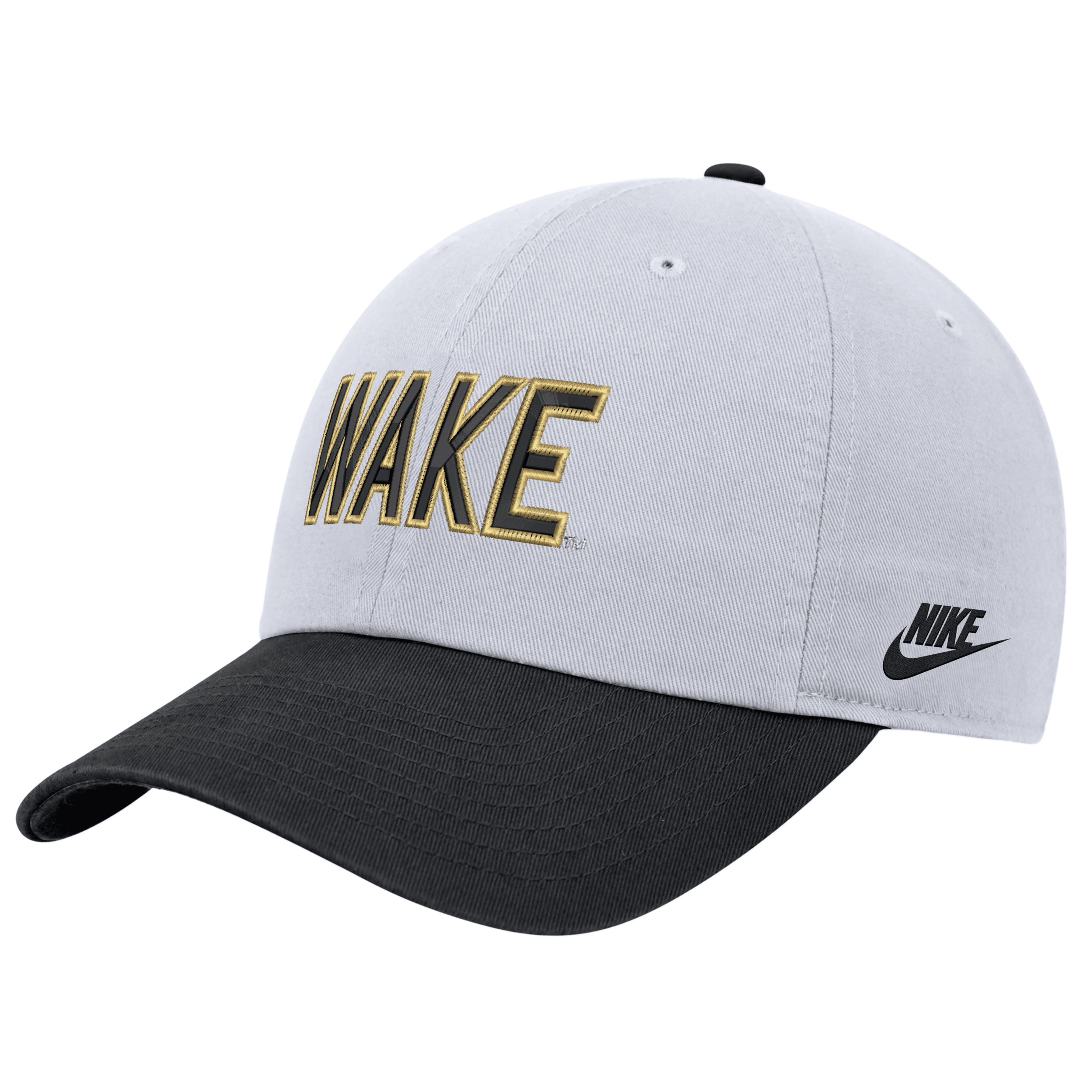 Shop Nike Wake Forest  Unisex College Campus Cap In White