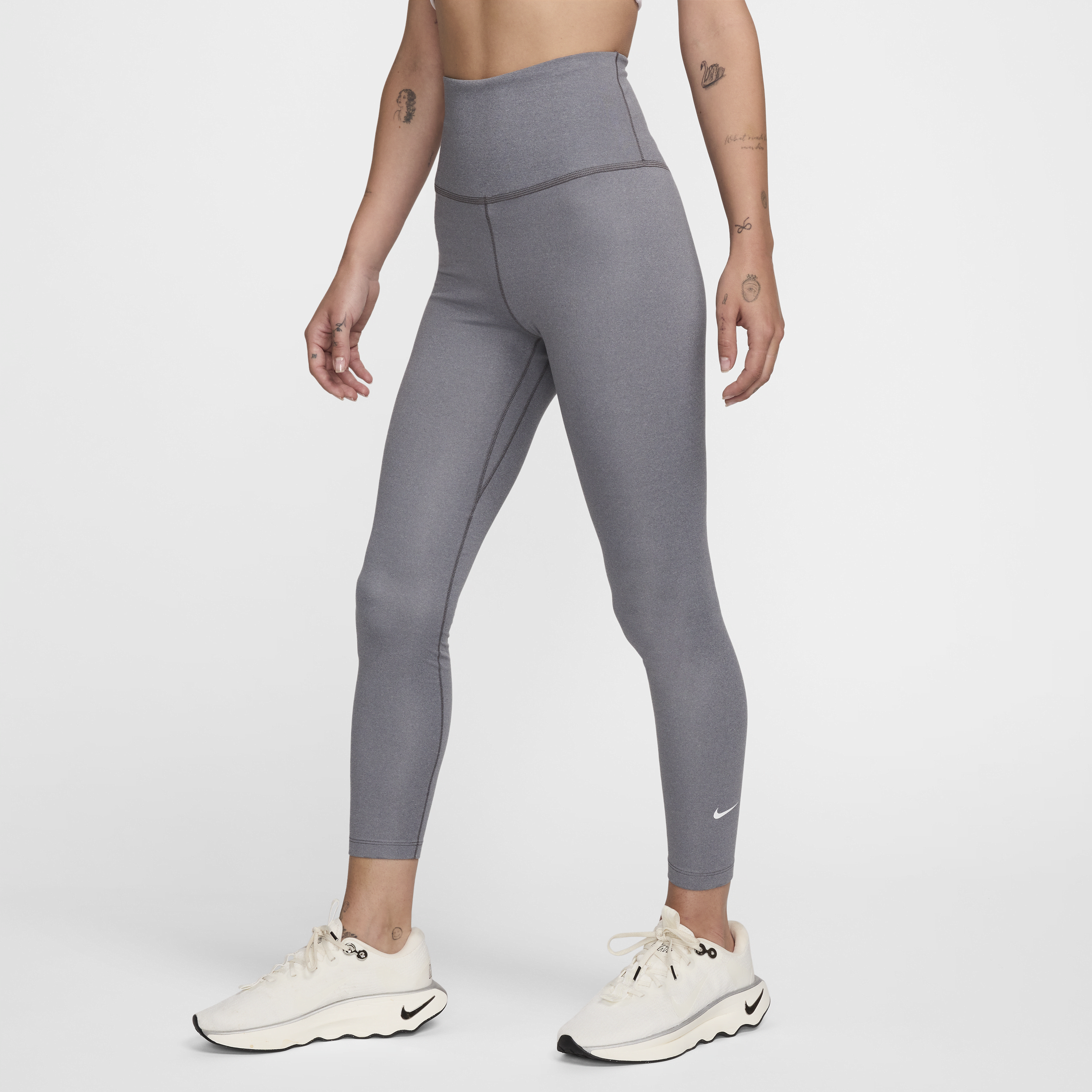 Nike Women's Therma-fit One High-waisted 7/8 Leggings In Grey