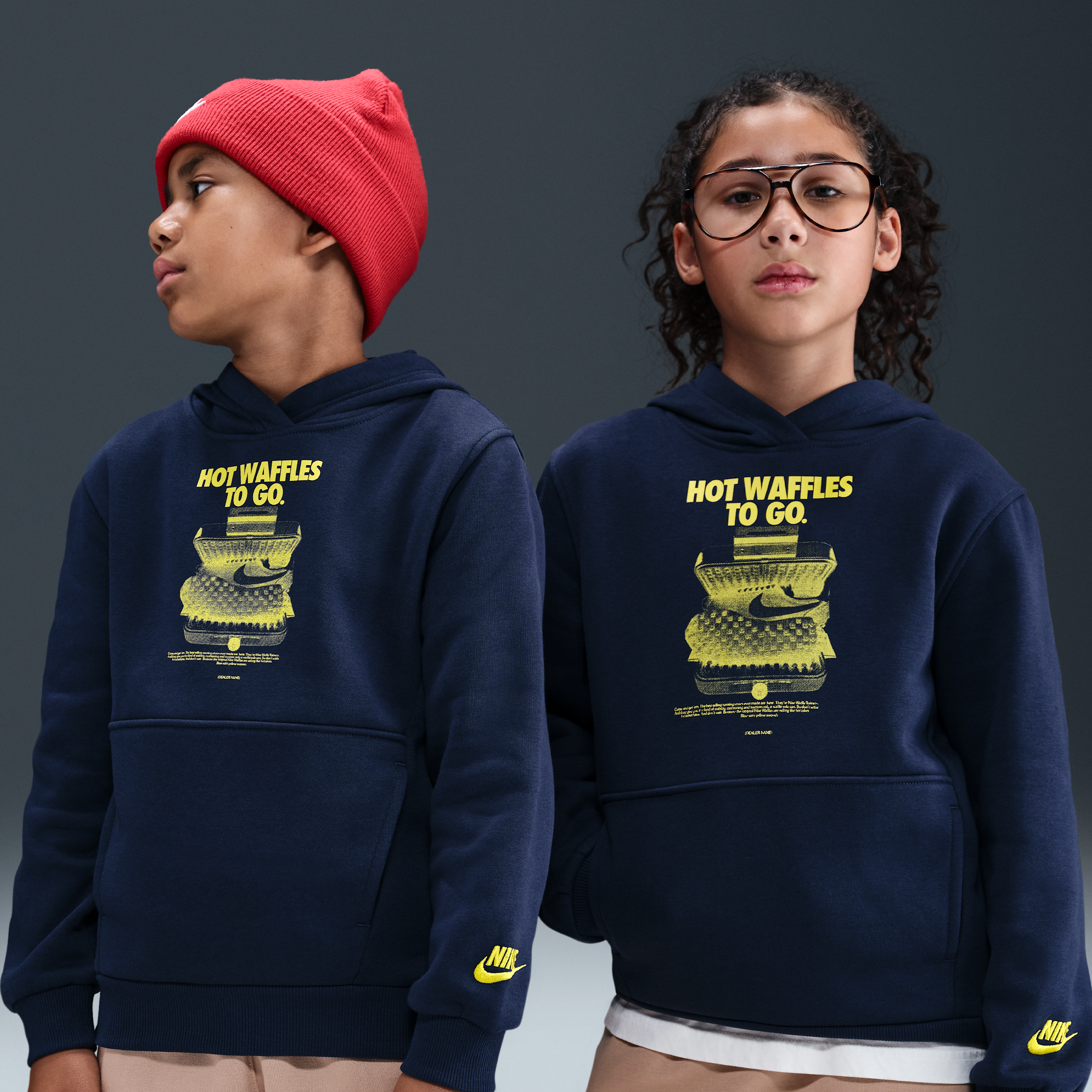 Nike Sportswear Club Fleece Big Kids' Hoodie in Blue | HQ9324-451