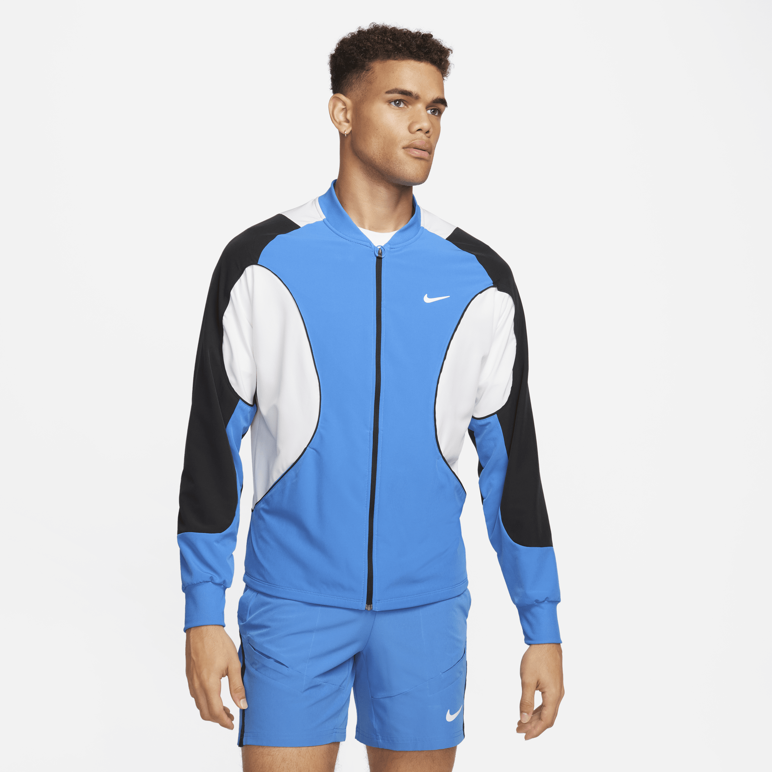 Nike Men's Court Advantage Dri-fit Tennis Jacket In Blue