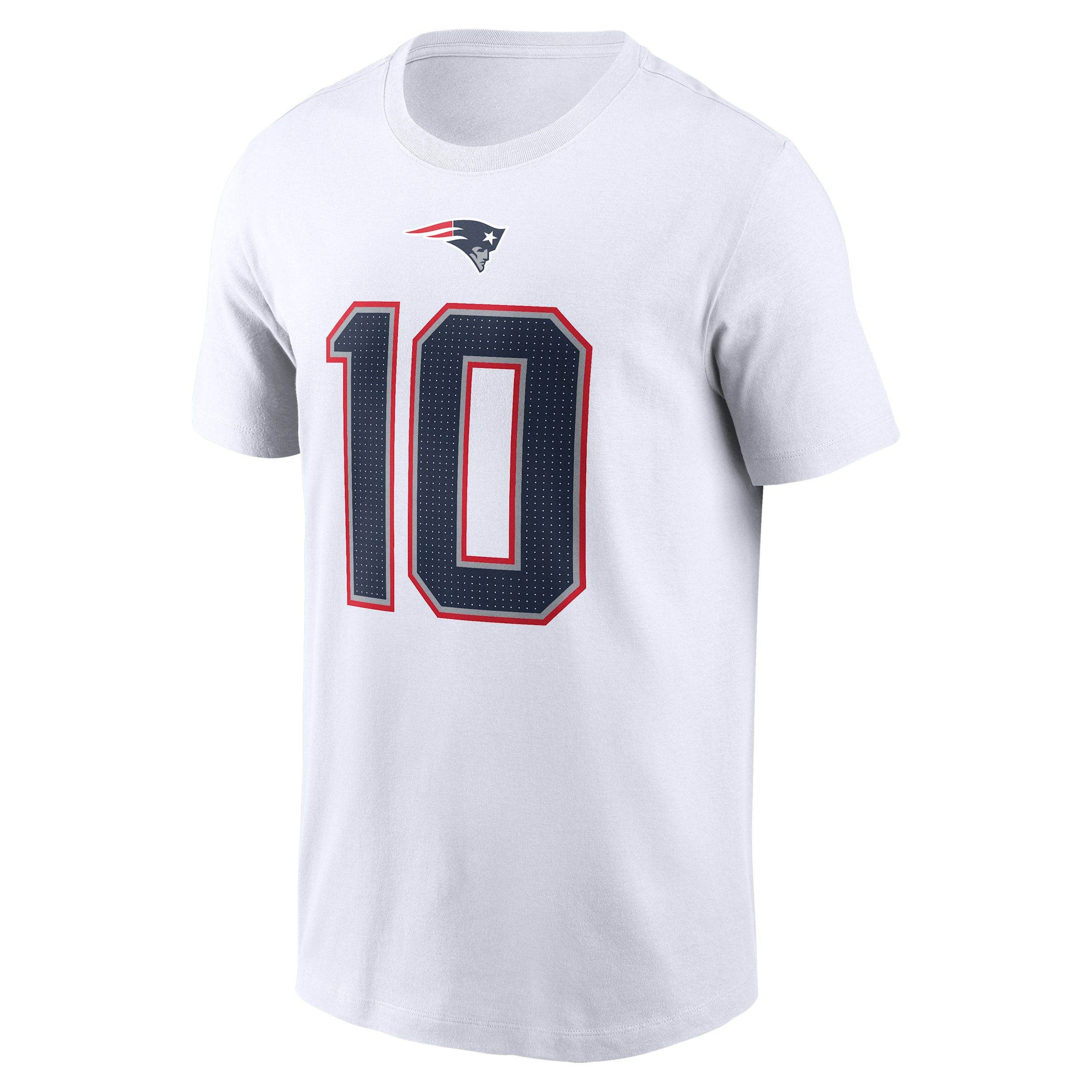 Drake Maye New England Patriots Nike Men's NFL T-Shirt in White | N19910A8KF-FY2